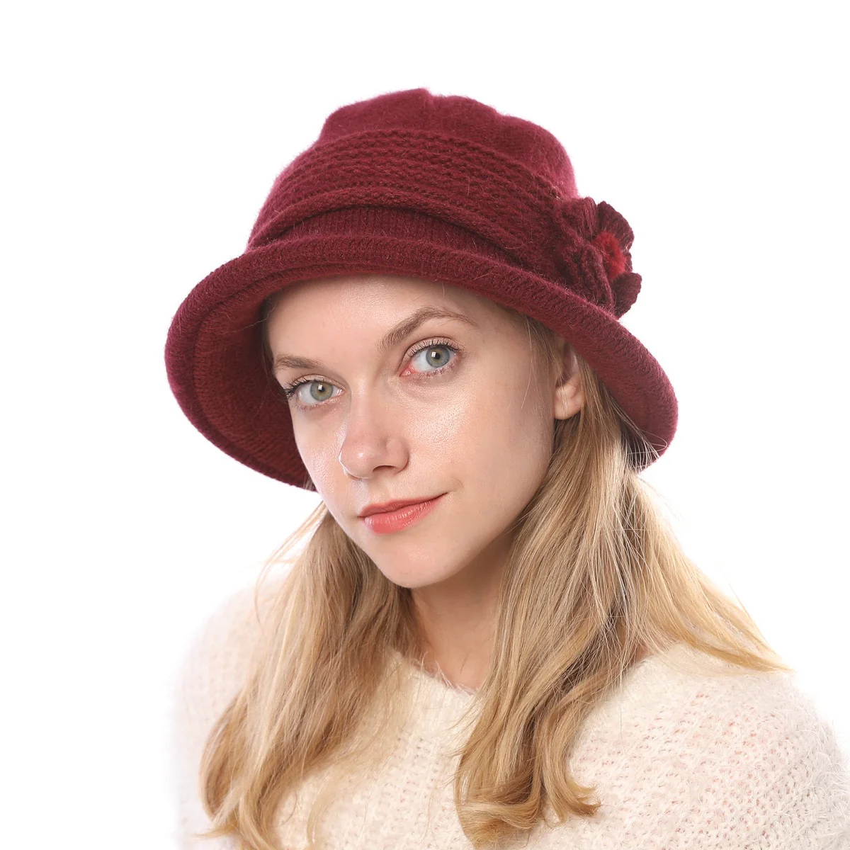 1 PC Women's Warm Winter Daily Holiday Solid  Color Knit Casual Casual Daily Slouchy Beanie Hat - Image 4
