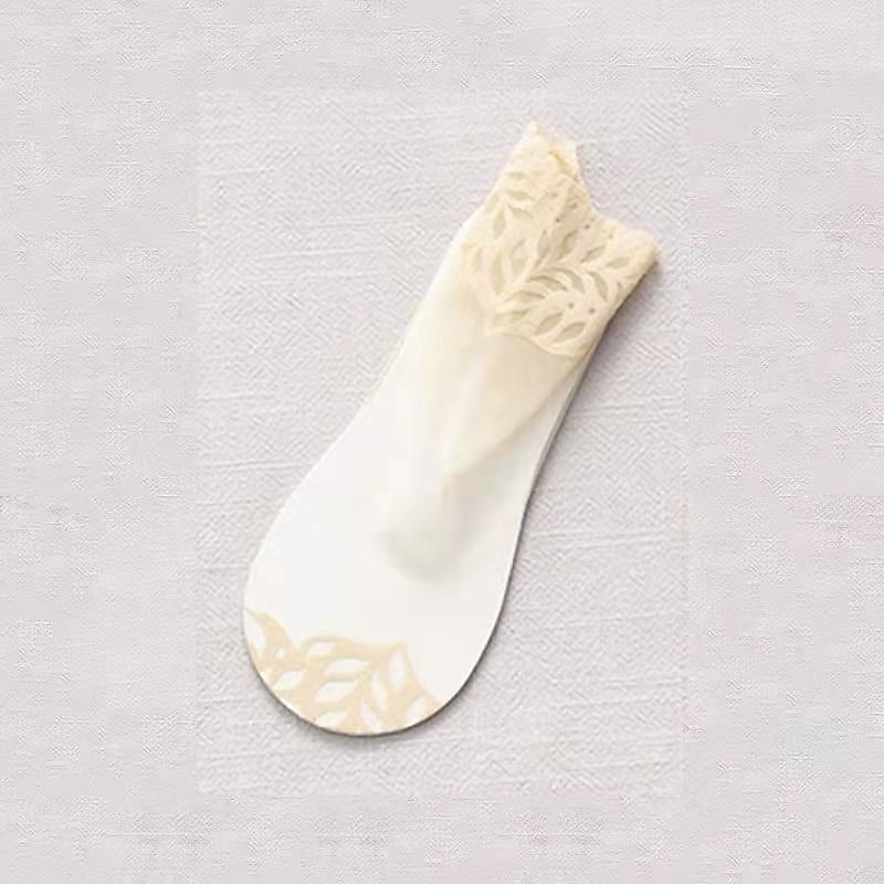 5 PCS Women's Daily Holiday Lace Spandex Nylon Toe Socks - Image 6