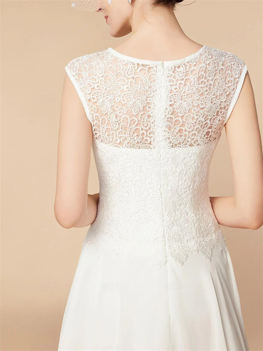 A-Line/Princess 3/4 Length Sleeve Knee Length Mother of the Bride Dresses with Wraps - Image 5