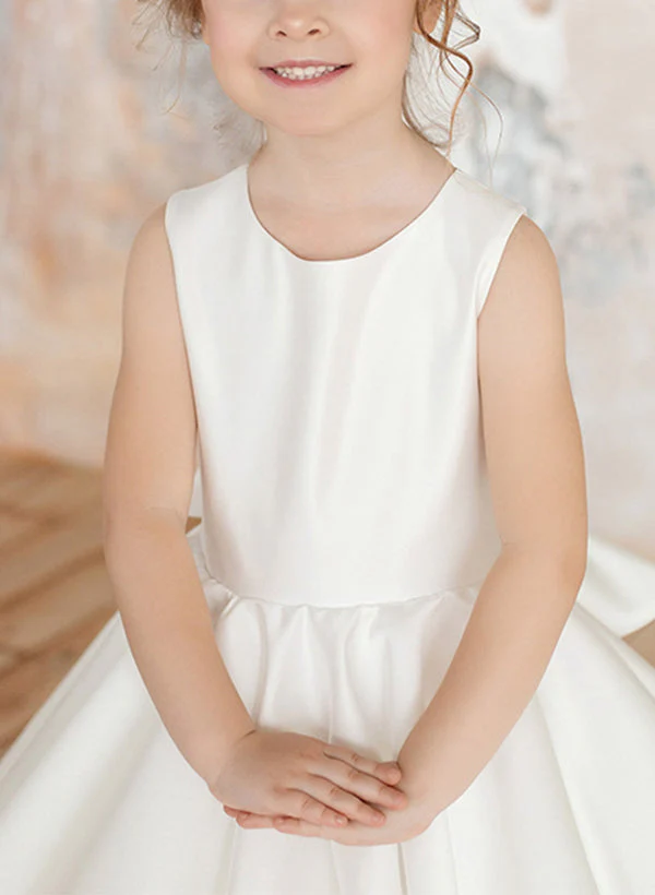 A-Line/Princess Girl Dresses with Bowknot - Image 3