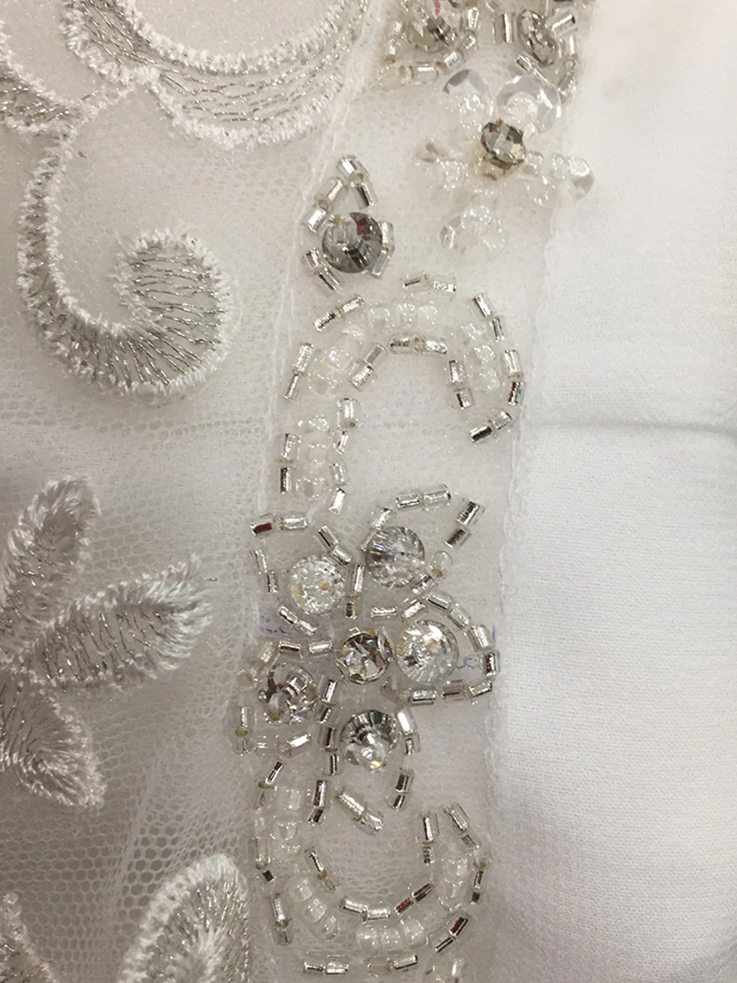 A-Line/Princess Halter Neck Sleeveless Floor-Length Wedding Dress with Lace Embroidery - Image 5