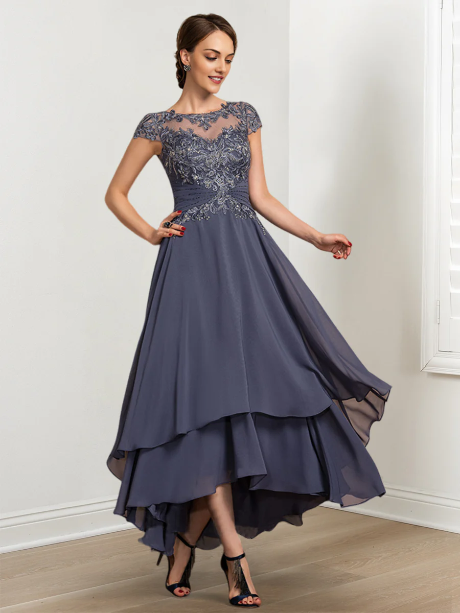 A-Line/Princess Mother of the Bride Dresses with Applique - Image 3