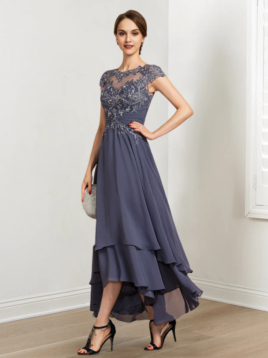 A-Line/Princess Mother of the Bride Dresses with Applique - Image 4