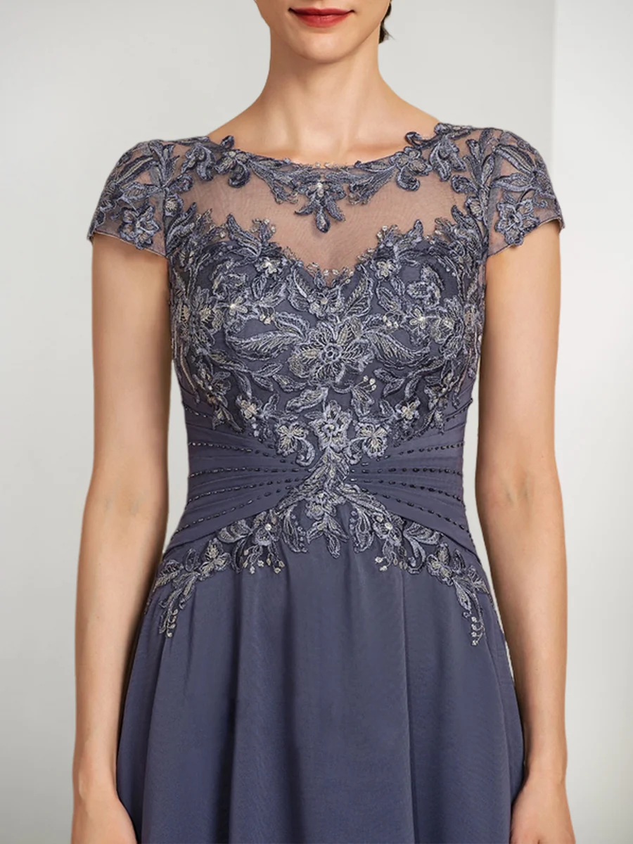 A-Line/Princess Mother of the Bride Dresses with Applique - Image 6