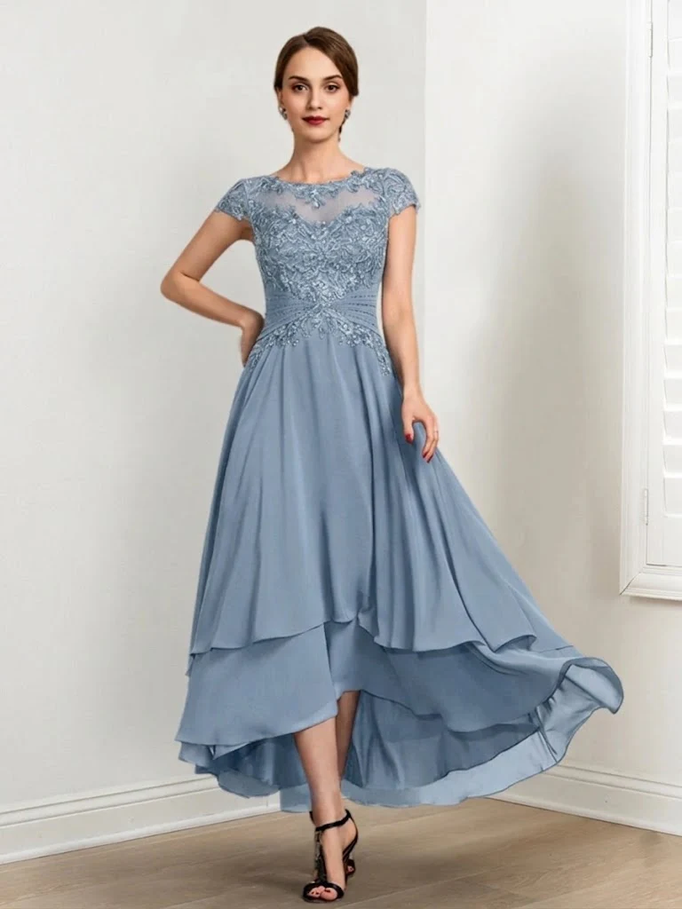 A-Line/Princess Mother of the Bride Dresses with Applique - Image 8