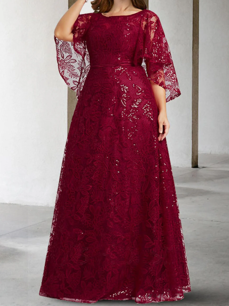 A-Line/Princess Mother of the Bride Dresses with Applique & Sequins - Image 3