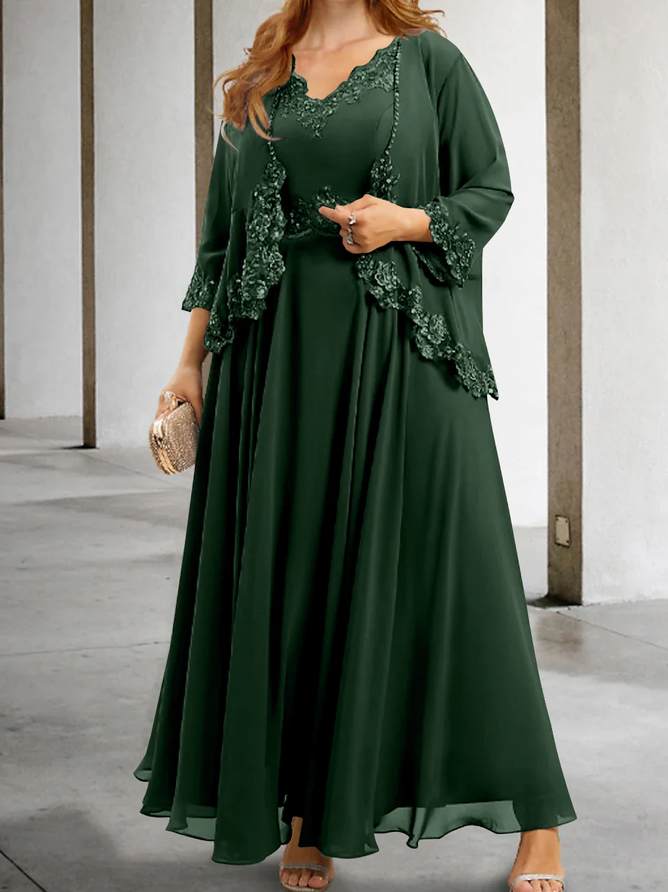 A-Line/Princess Mother of the Bride Dresses with Applique & Sequins - Image 28