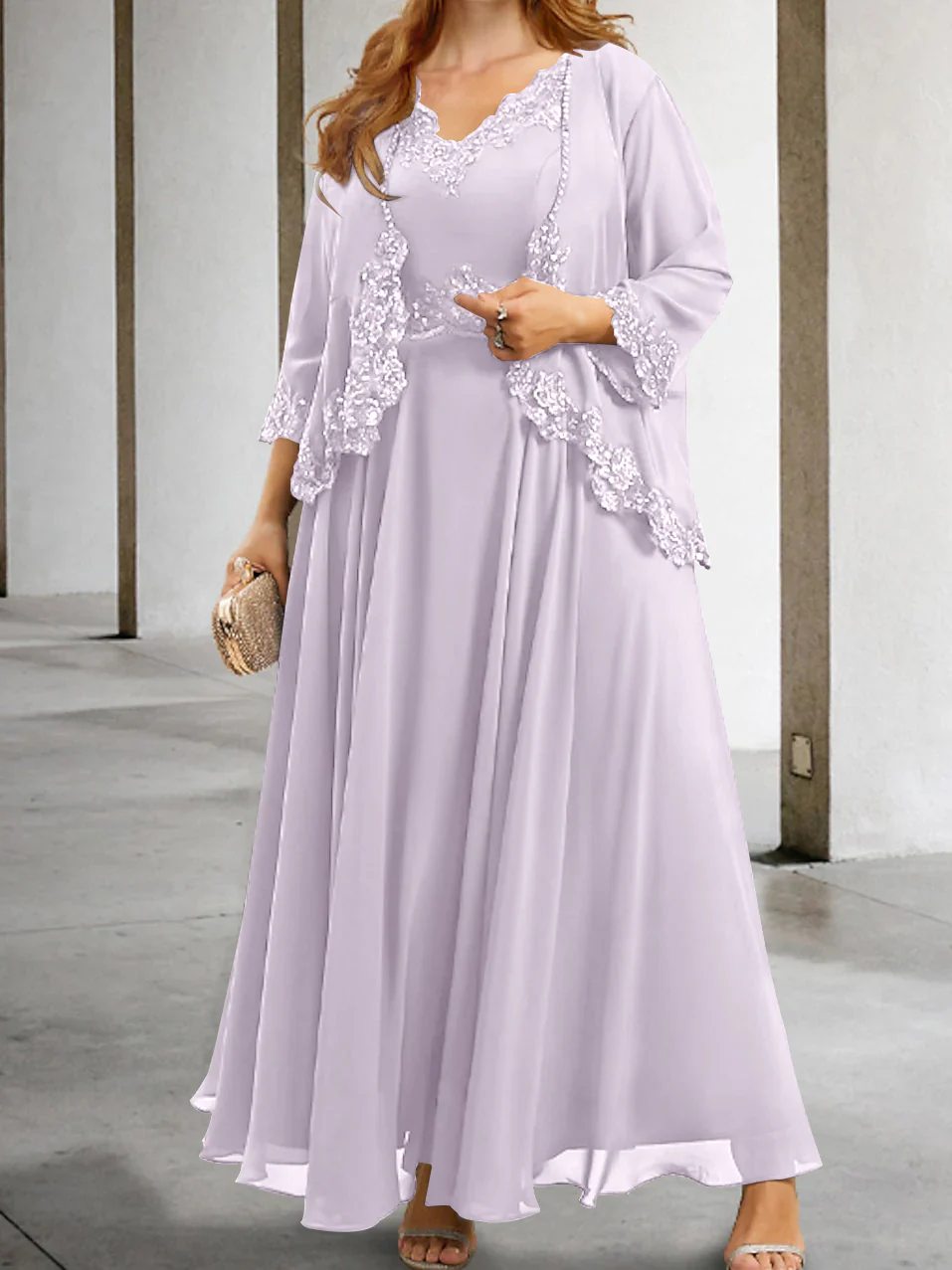 A-Line/Princess Mother of the Bride Dresses with Applique & Sequins - Image 33