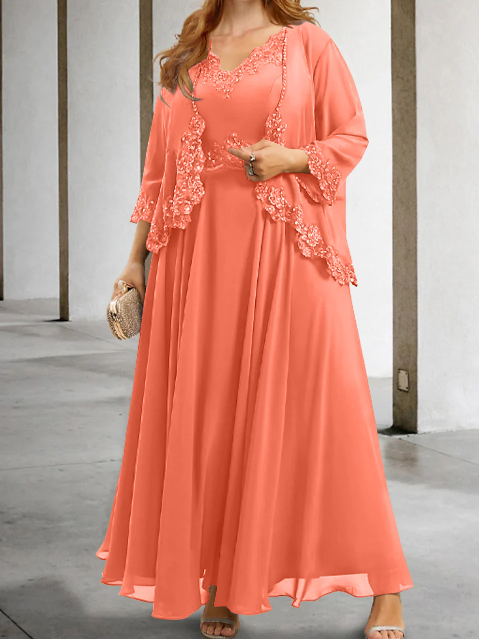 A-Line/Princess Mother of the Bride Dresses with Applique & Sequins - Image 40