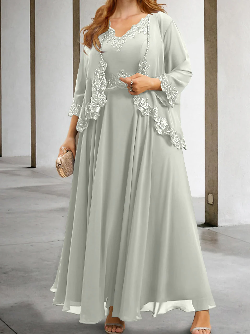 A-Line/Princess Mother of the Bride Dresses with Applique & Sequins - Image 49