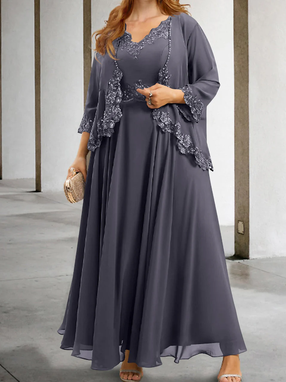 A-Line/Princess Mother of the Bride Dresses with Applique & Sequins - Image 52