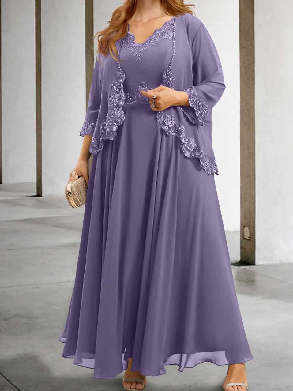 A-Line/Princess Mother of the Bride Dresses with Applique & Sequins - Image 53