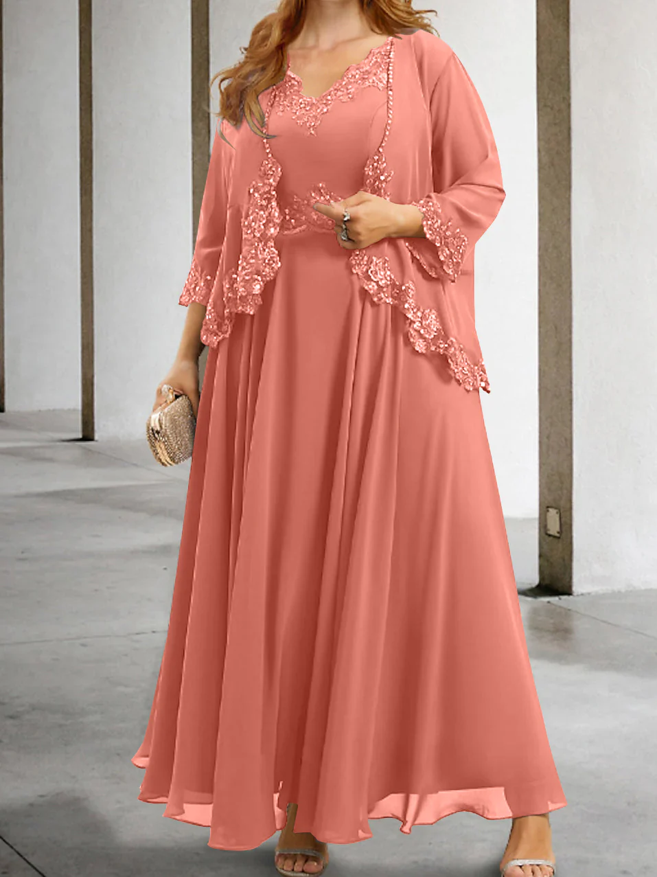 A-Line/Princess Mother of the Bride Dresses with Applique & Sequins - Image 55