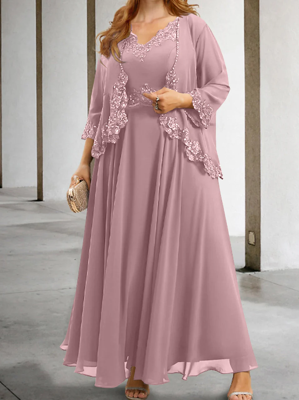 A-Line/Princess Mother of the Bride Dresses with Applique & Sequins - Image 58