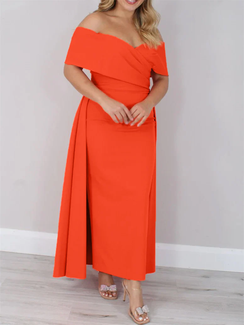 A-Line/Princess Off-the-Shoulder Ankle-Length Mother of the Bride Dresses - Image 2