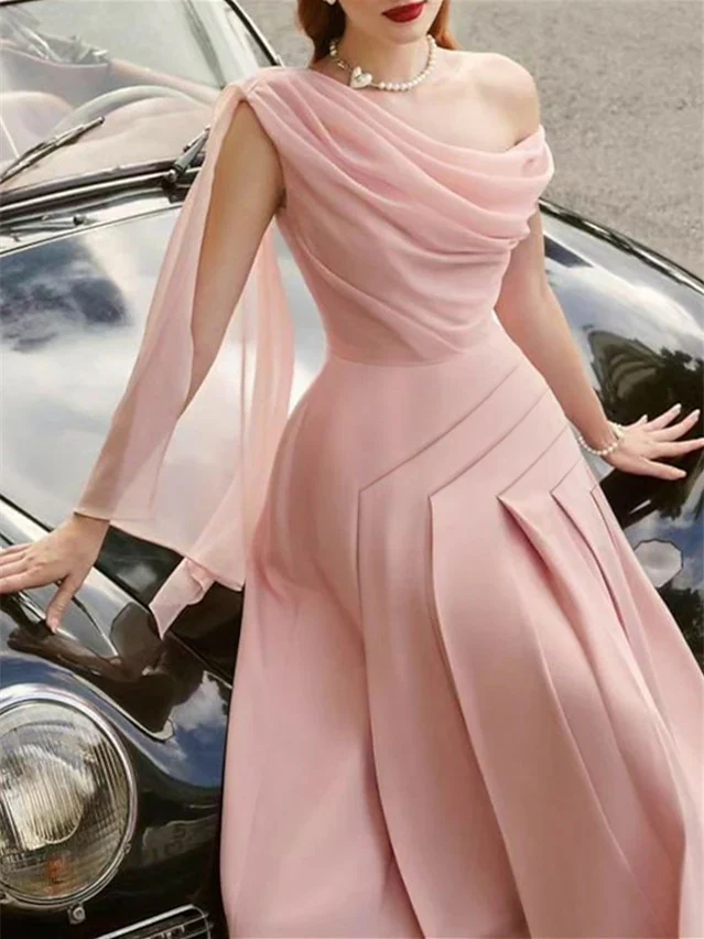 A-Line/Princess Sleeveless Tea-Length Wedding Guest Dresses - Image 4