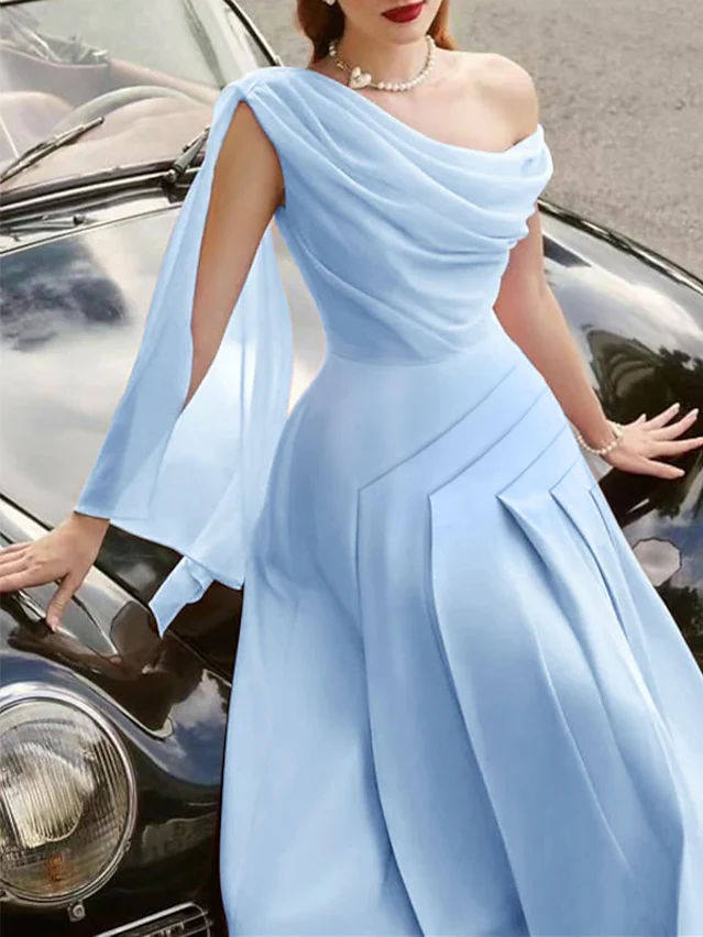 A-Line/Princess Sleeveless Tea-Length Wedding Guest Dresses - Image 5