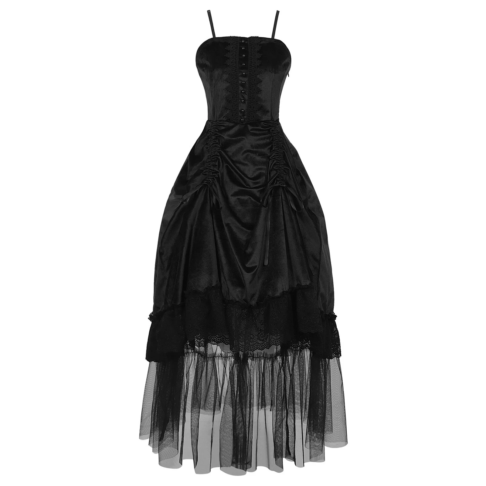 A-Line/Princess Spaghetti Straps Sleeveless Halloween Carnival Cosplay Cocktail Dress - Image 3