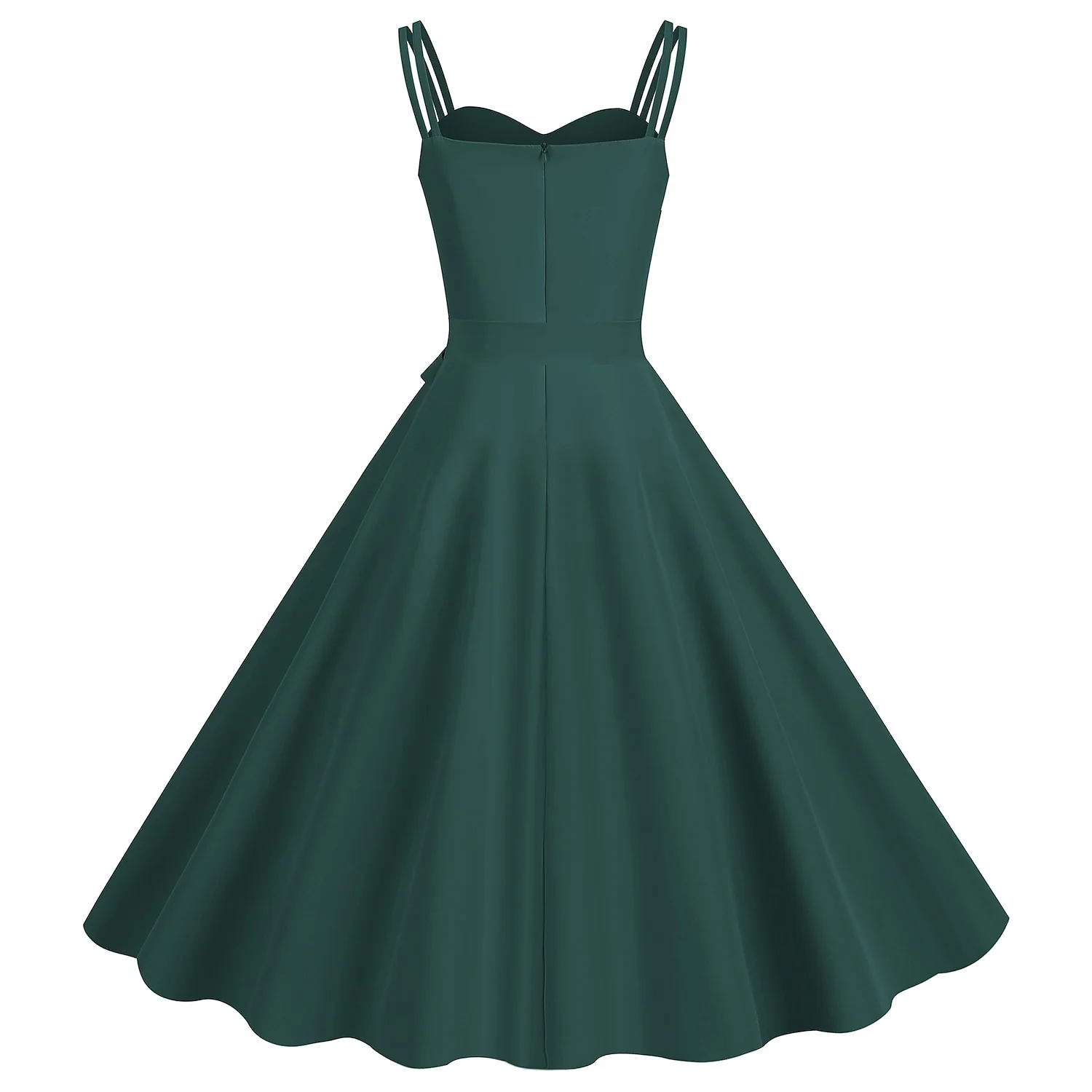 A-Line/Princess Spaghetti Straps Sleeveless Knee-Length Halloween Performance Costumes Dress with Bowknot - Image 2