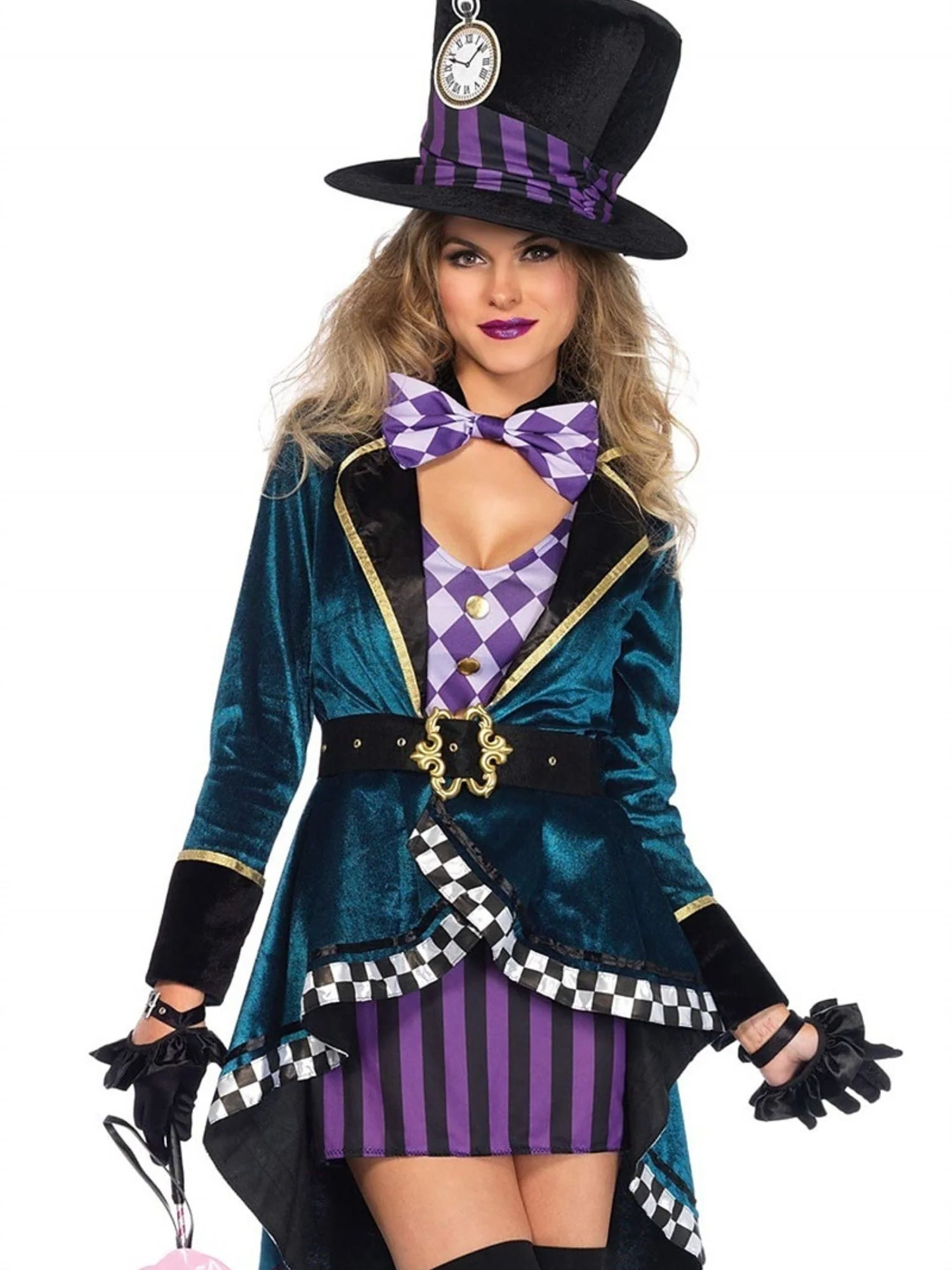A-Line/Princess V-Neck Long Sleeves Asymmetrical Witch Easy Halloween Performance Costumes Dress - Image 6