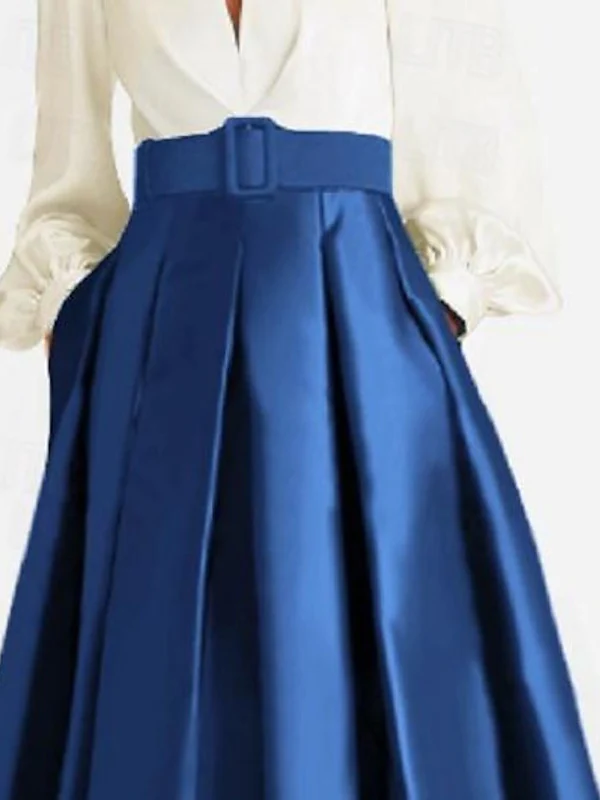 A-Line/Princess V-Neck Long Sleeves Mother Of The Bride Dresses With Belt - Image 3