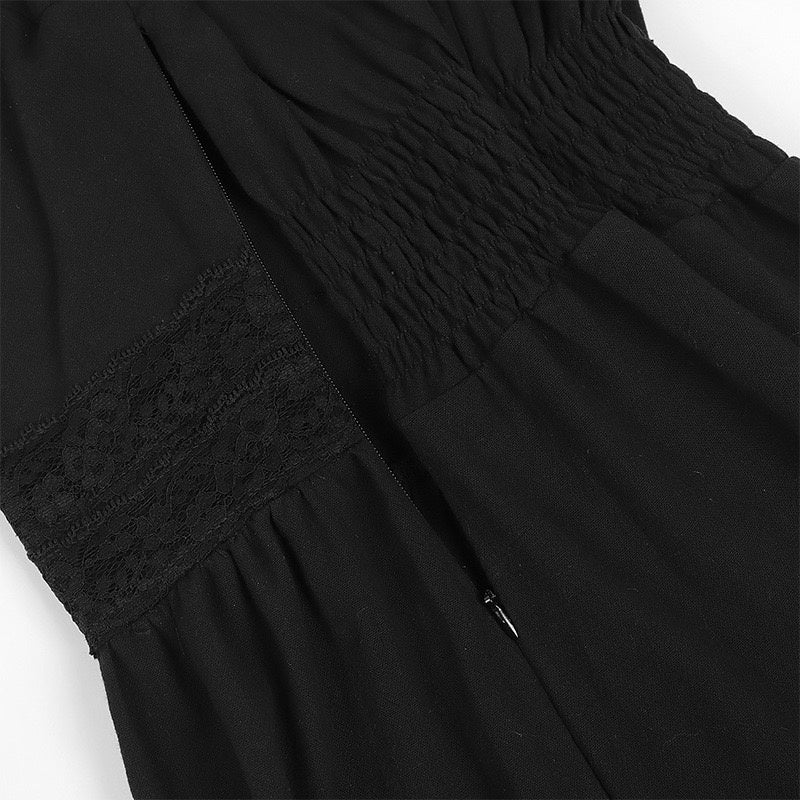 A-Line/Princess V-Neck Long Sleeves Tea-Length Elegant Medieval Renaissance Cocktail Dress - Image 11