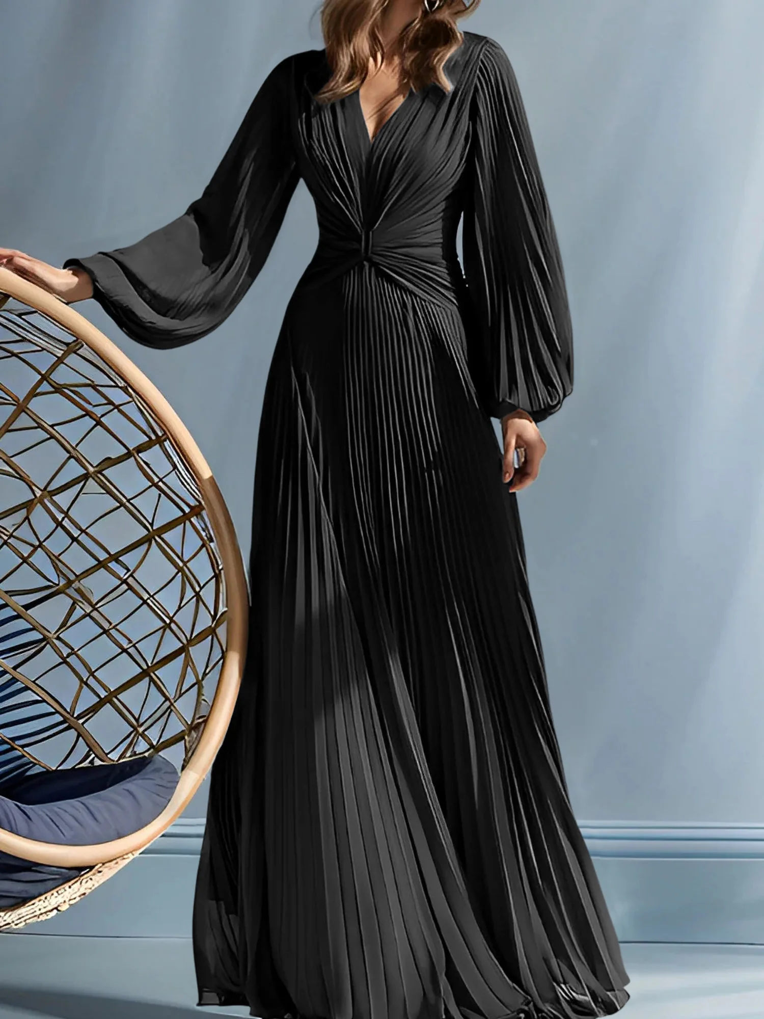 A-Line/Princess V-Neck Mother of the Bride Dresses with Ruched - Image 13