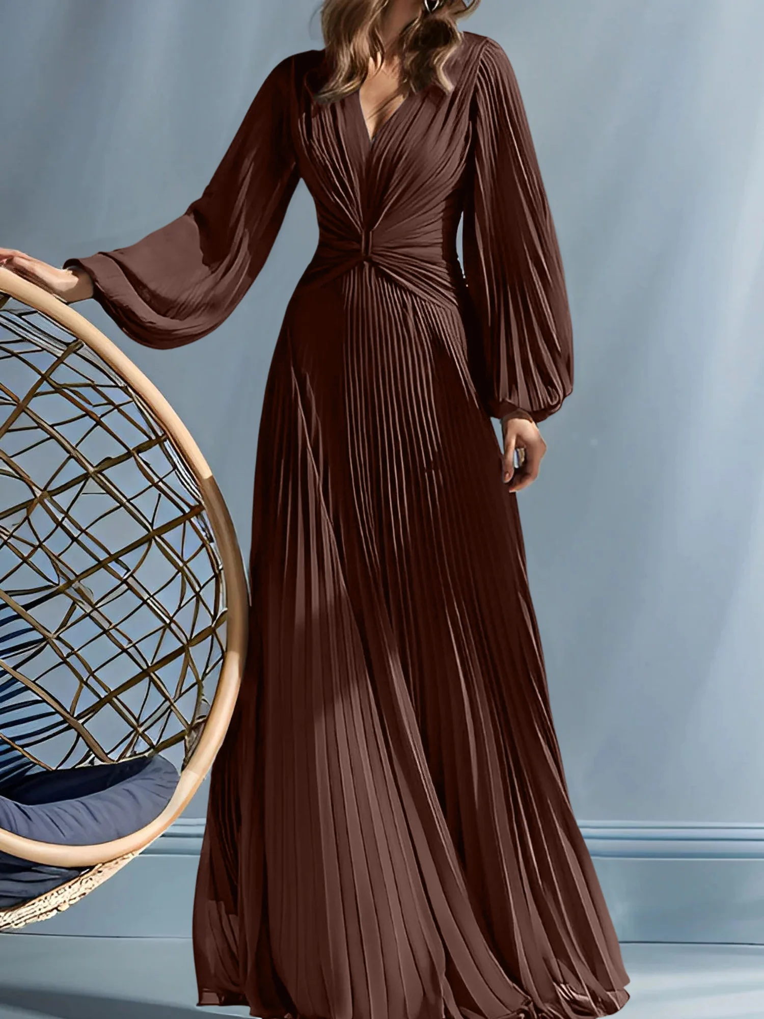 A-Line/Princess V-Neck Mother of the Bride Dresses with Ruched - Image 14