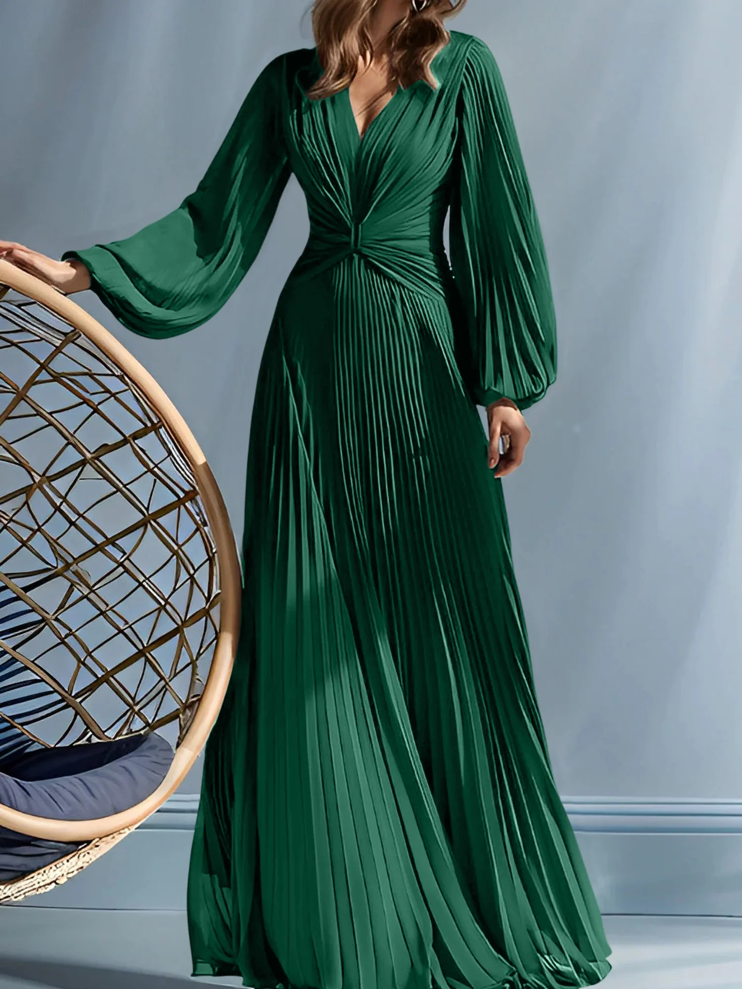 A-Line/Princess V-Neck Mother of the Bride Dresses with Ruched - Image 20