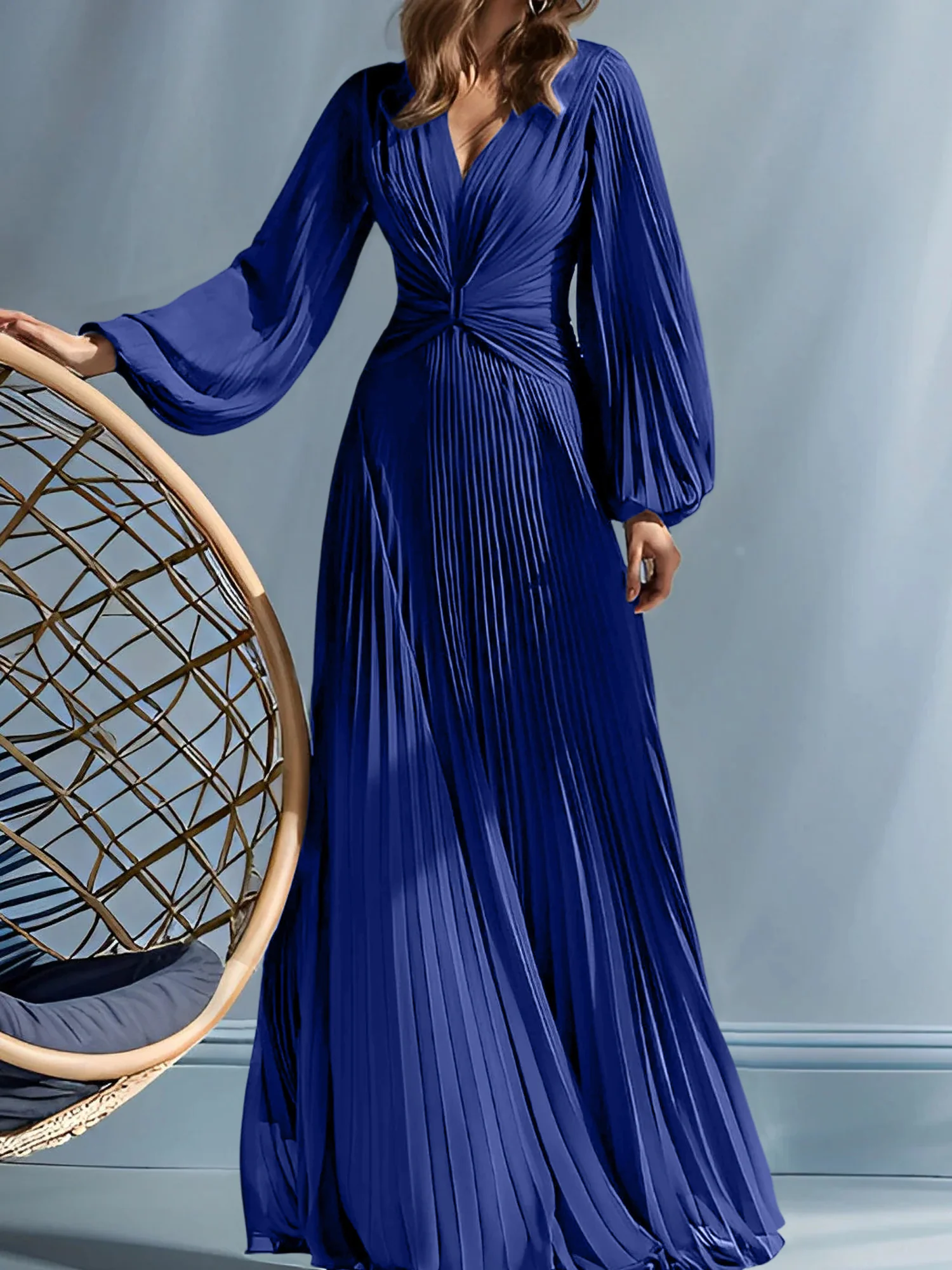 A-Line/Princess V-Neck Mother of the Bride Dresses with Ruched - Image 21