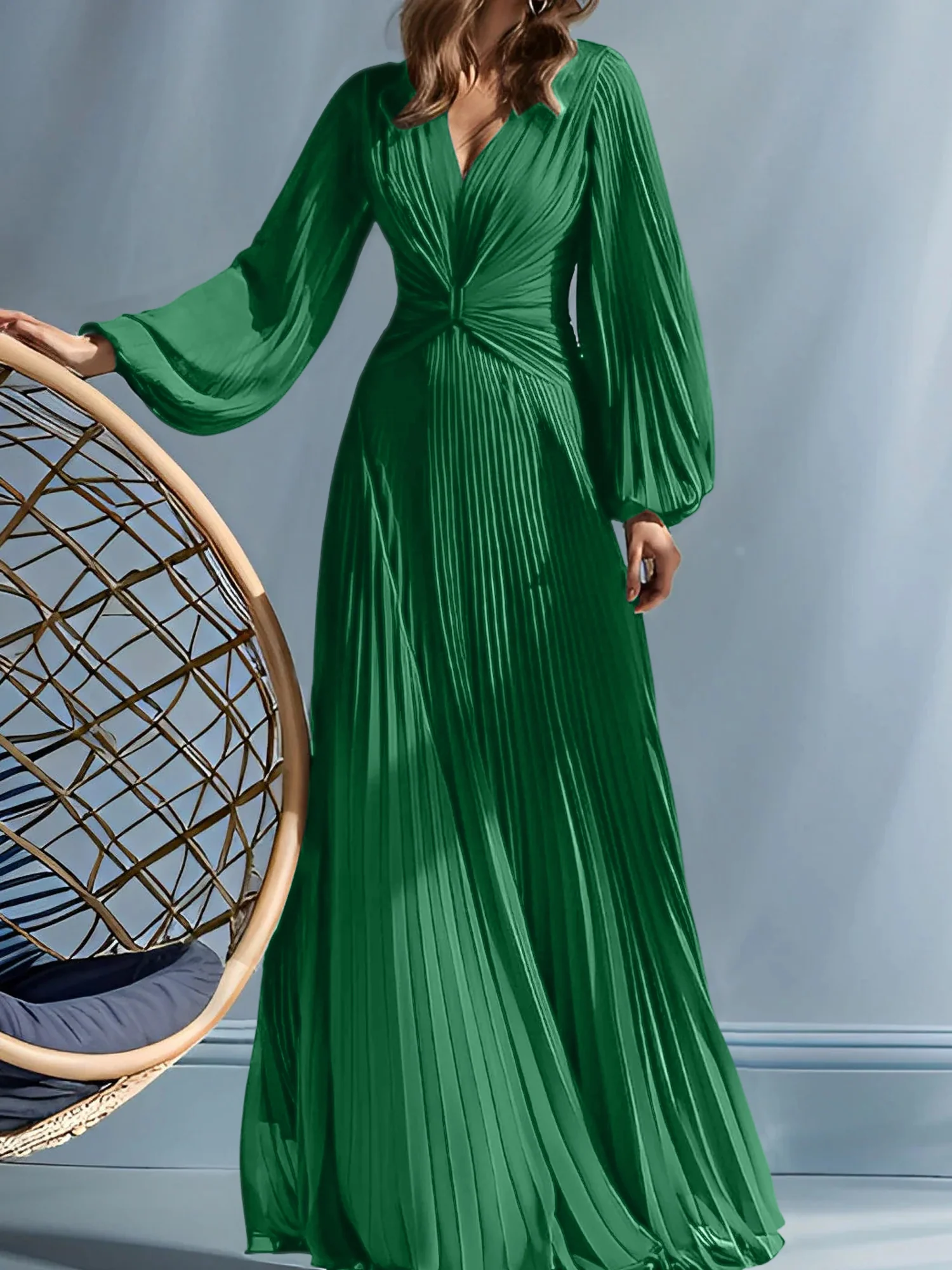 A-Line/Princess V-Neck Mother of the Bride Dresses with Ruched - Image 27