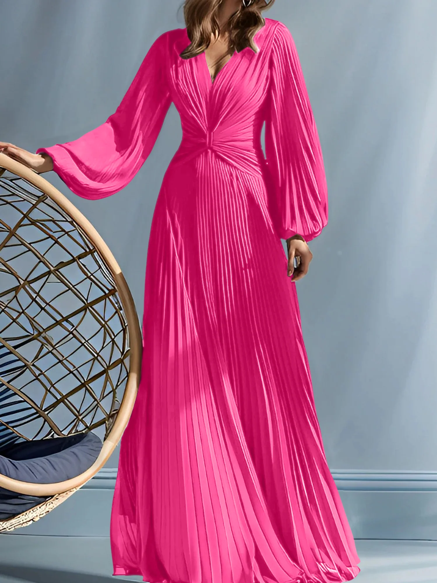 A-Line/Princess V-Neck Mother of the Bride Dresses with Ruched - Image 35