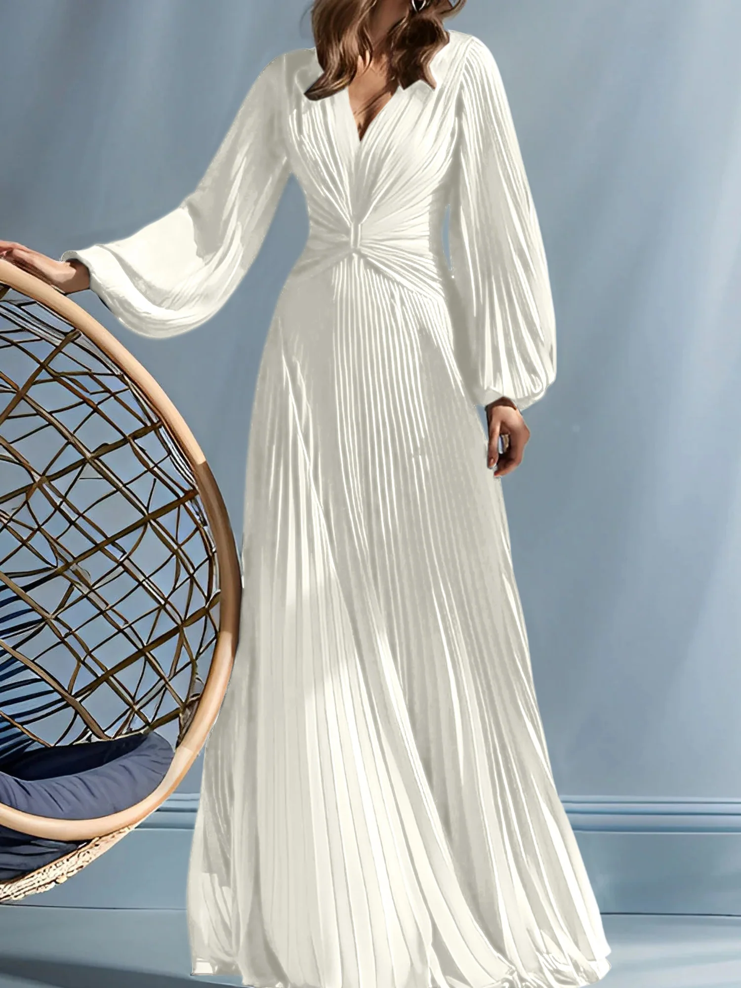 A-Line/Princess V-Neck Mother of the Bride Dresses with Ruched - Image 36