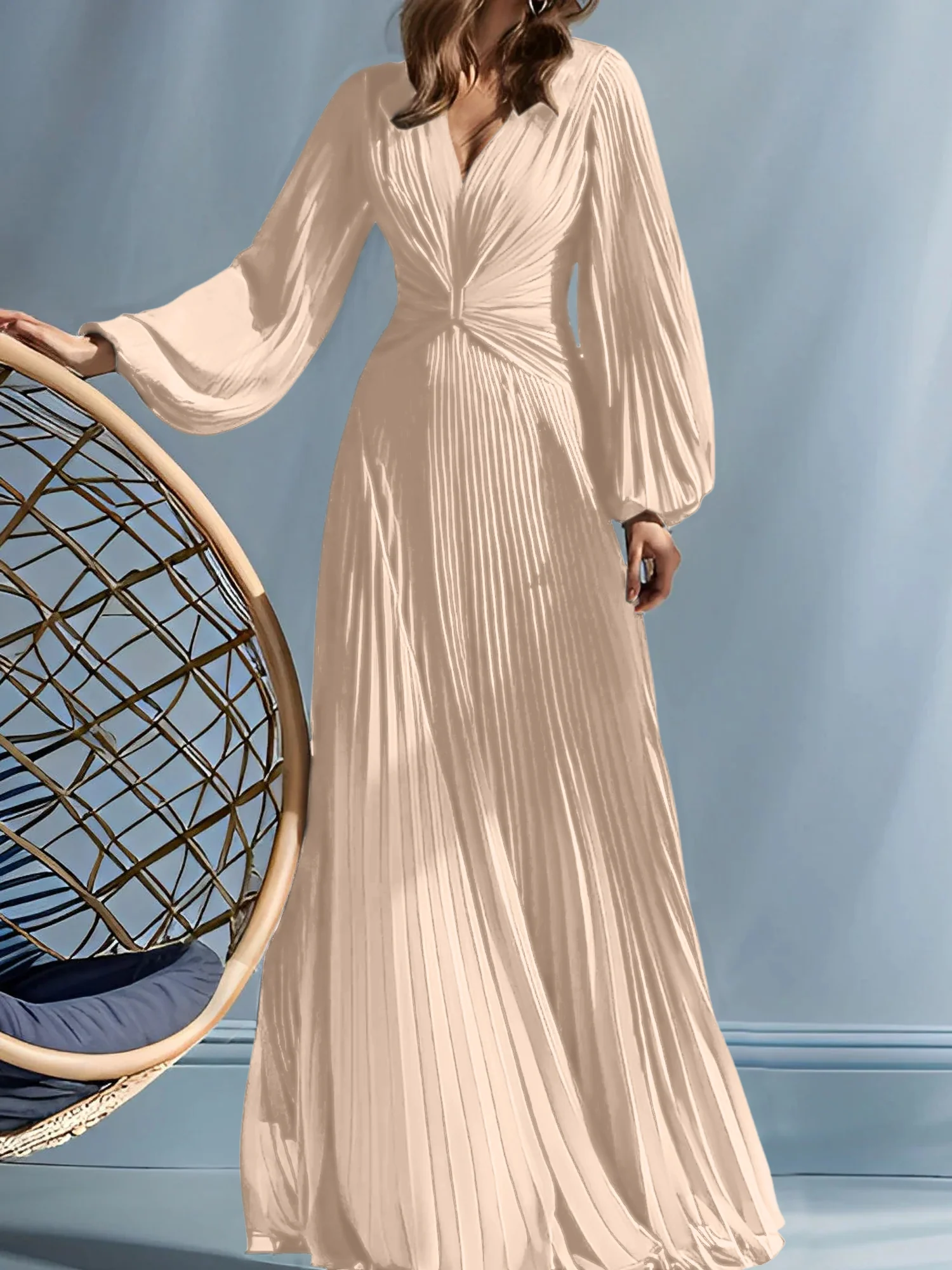 A-Line/Princess V-Neck Mother of the Bride Dresses with Ruched - Image 40