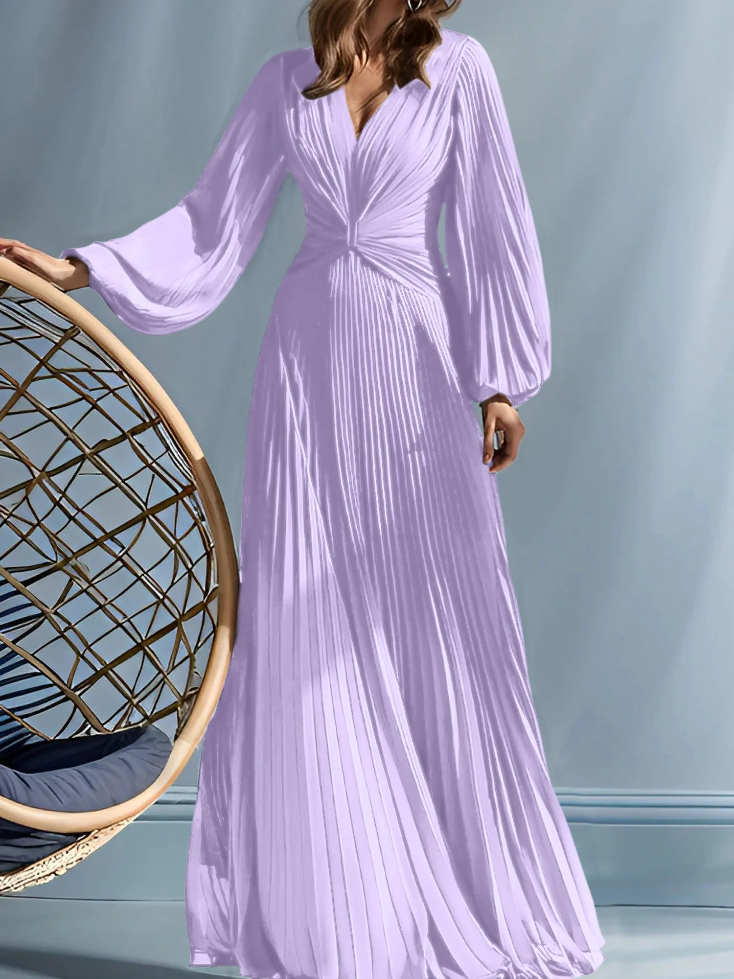 A-Line/Princess V-Neck Mother of the Bride Dresses with Ruched - Image 45