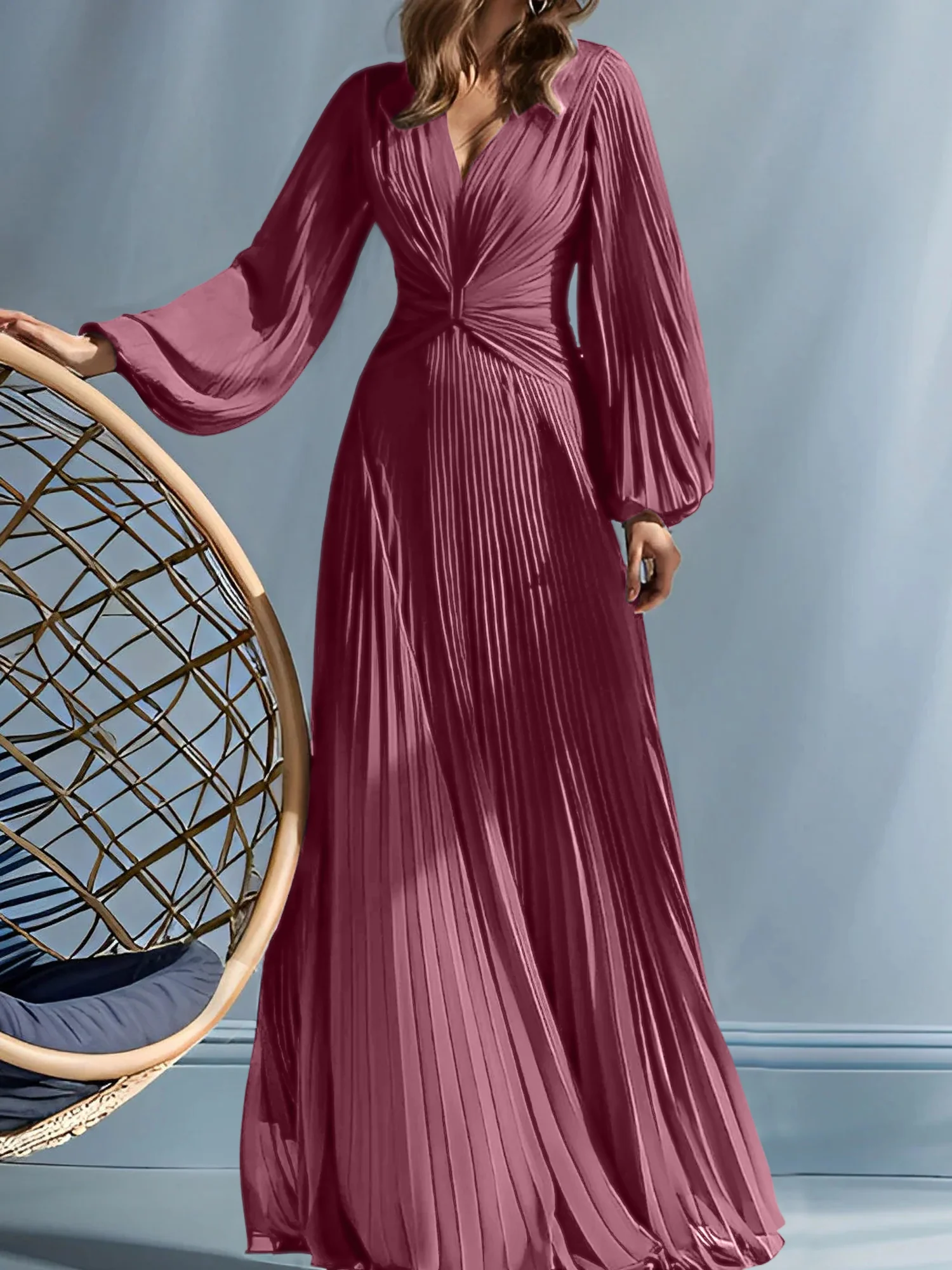 A-Line/Princess V-Neck Mother of the Bride Dresses with Ruched - Image 49