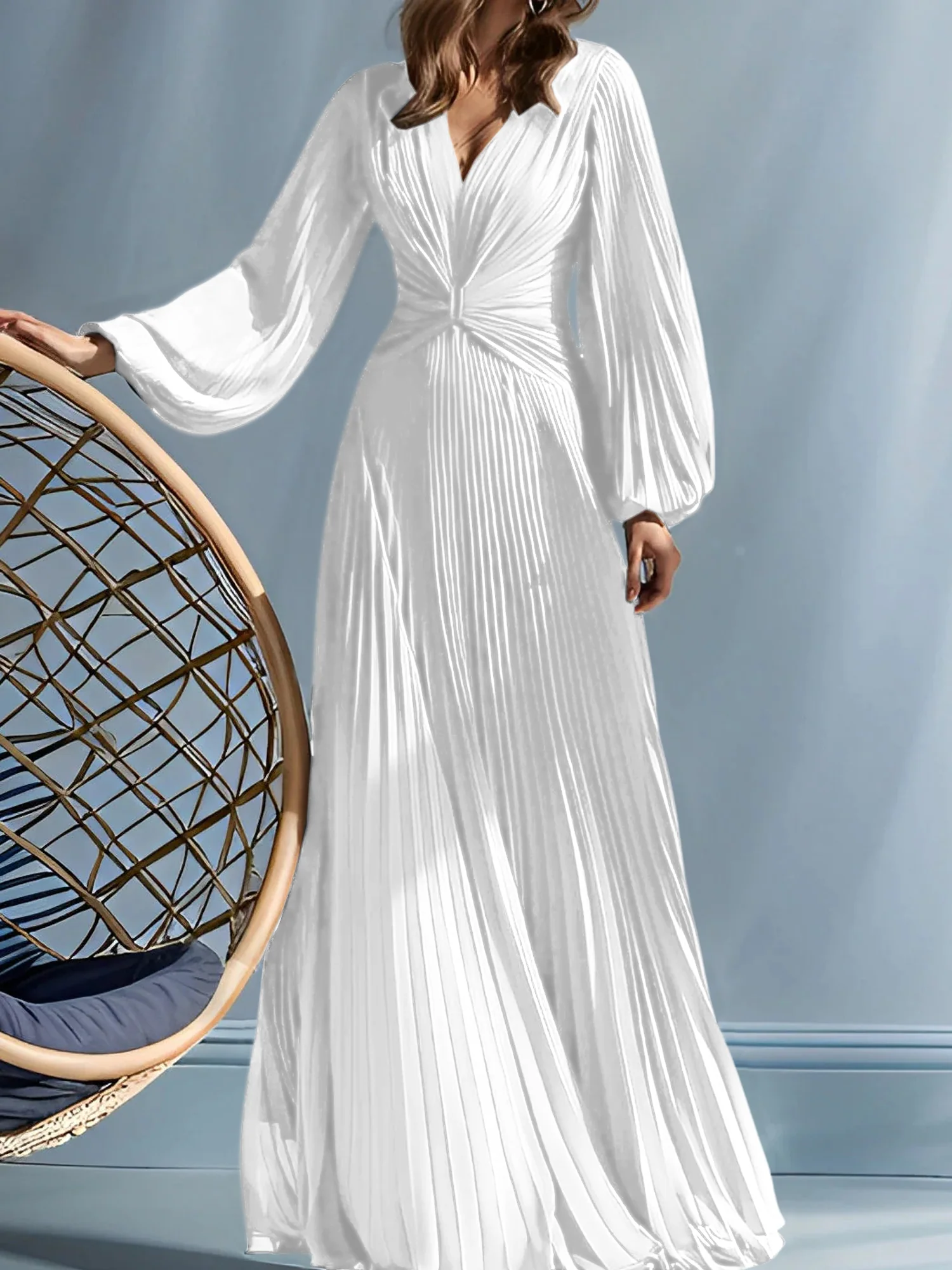 A-Line/Princess V-Neck Mother of the Bride Dresses with Ruched - Image 53