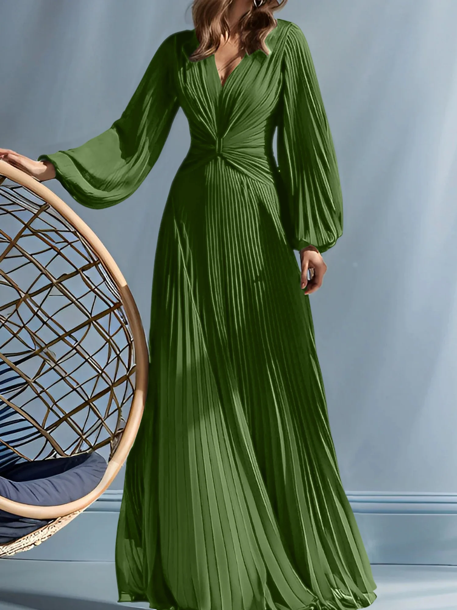 A-Line/Princess V-Neck Mother of the Bride Dresses with Ruched - Image 54