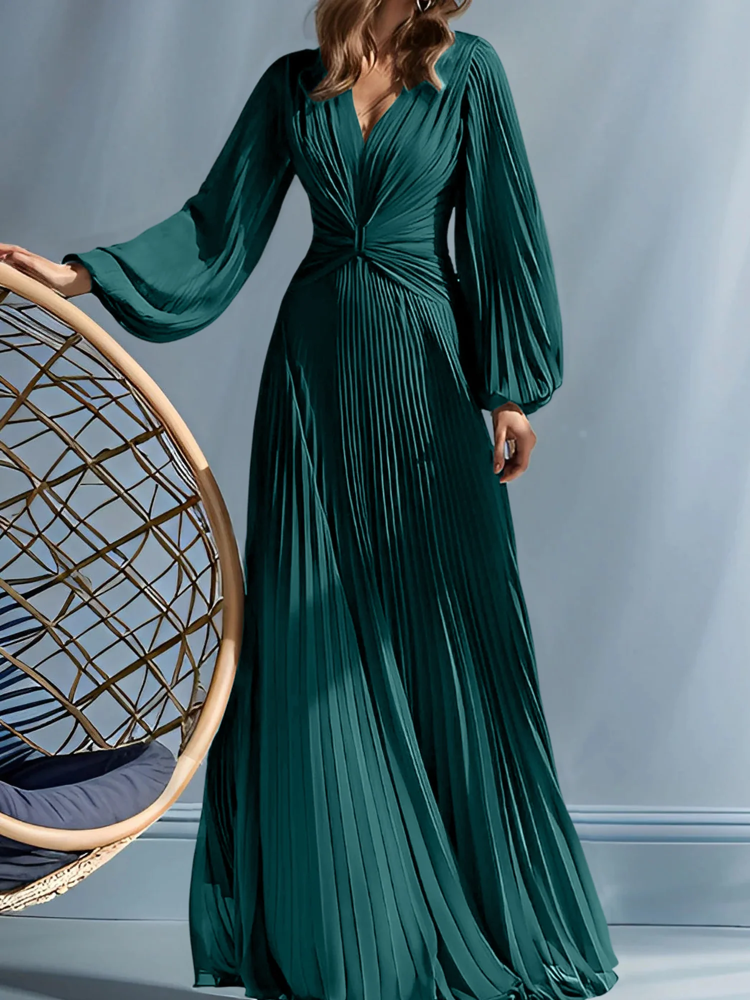 A-Line/Princess V-Neck Mother of the Bride Dresses with Ruched - Image 58