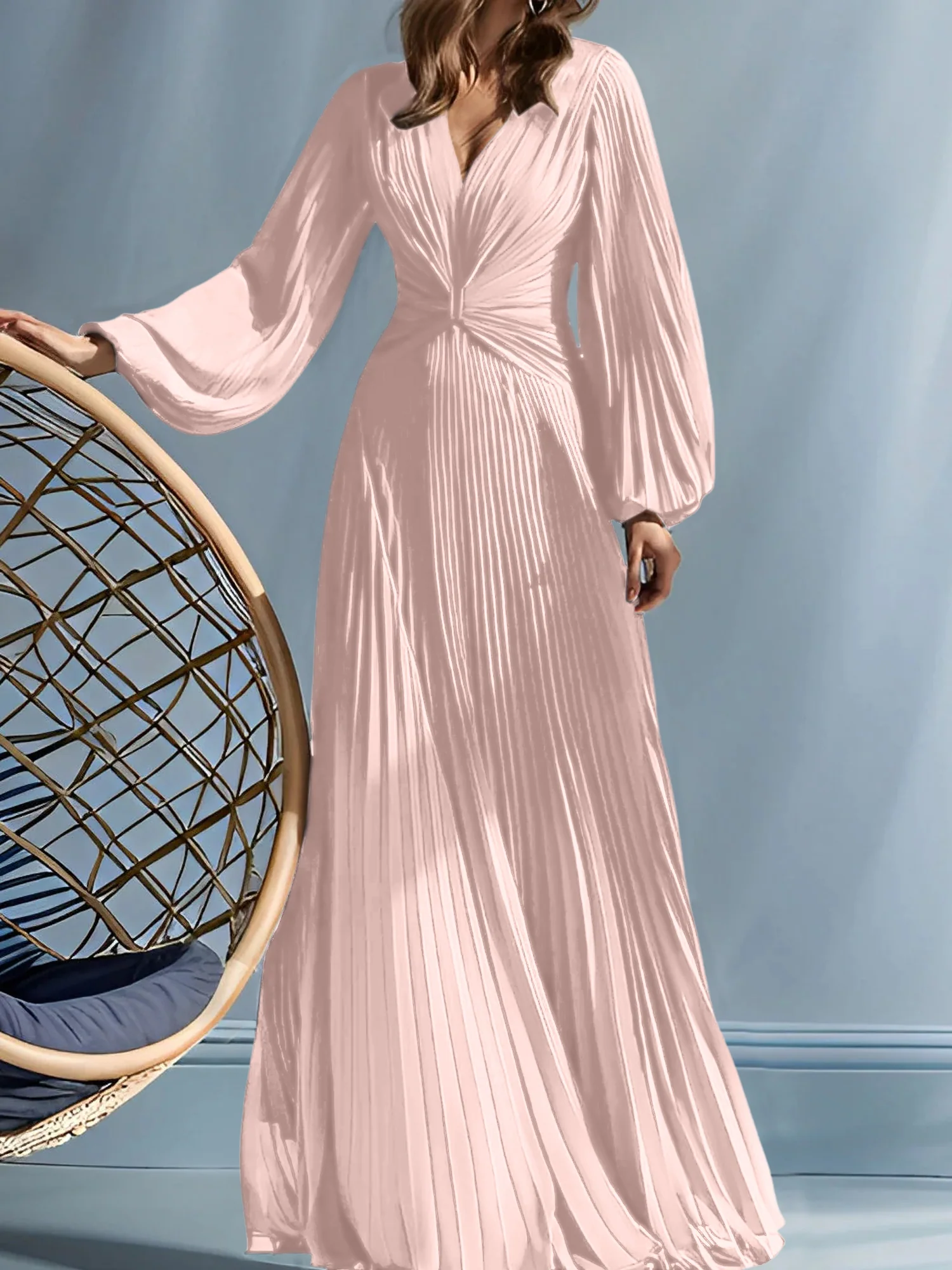 A-Line/Princess V-Neck Mother of the Bride Dresses with Ruched - Image 59