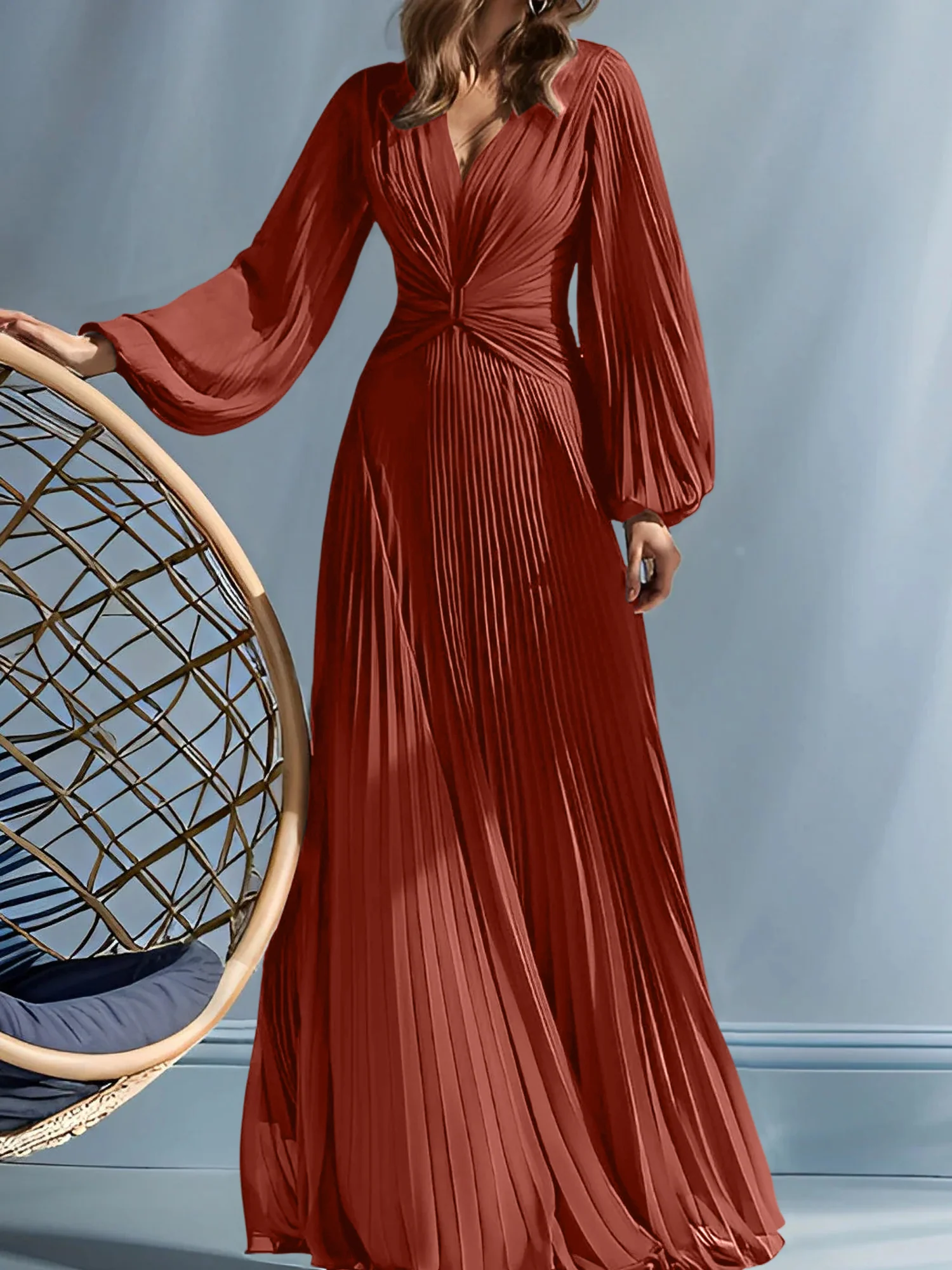 A-Line/Princess V-Neck Mother of the Bride Dresses with Ruched - Image 65
