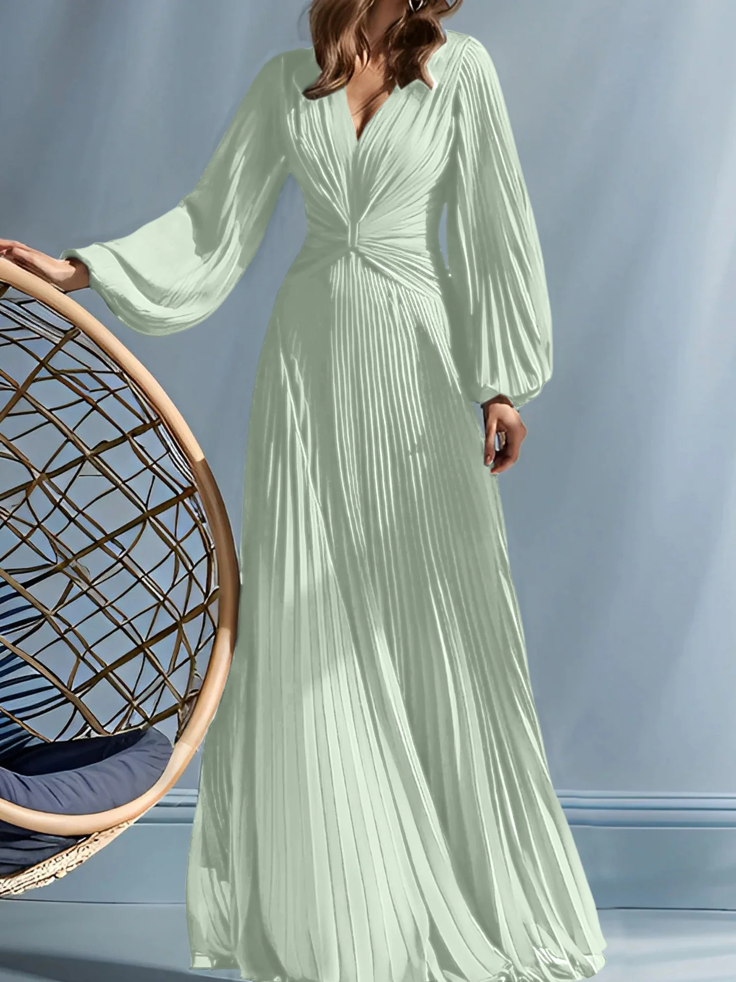 A-Line/Princess V-Neck Mother of the Bride Dresses with Ruched - Image 66