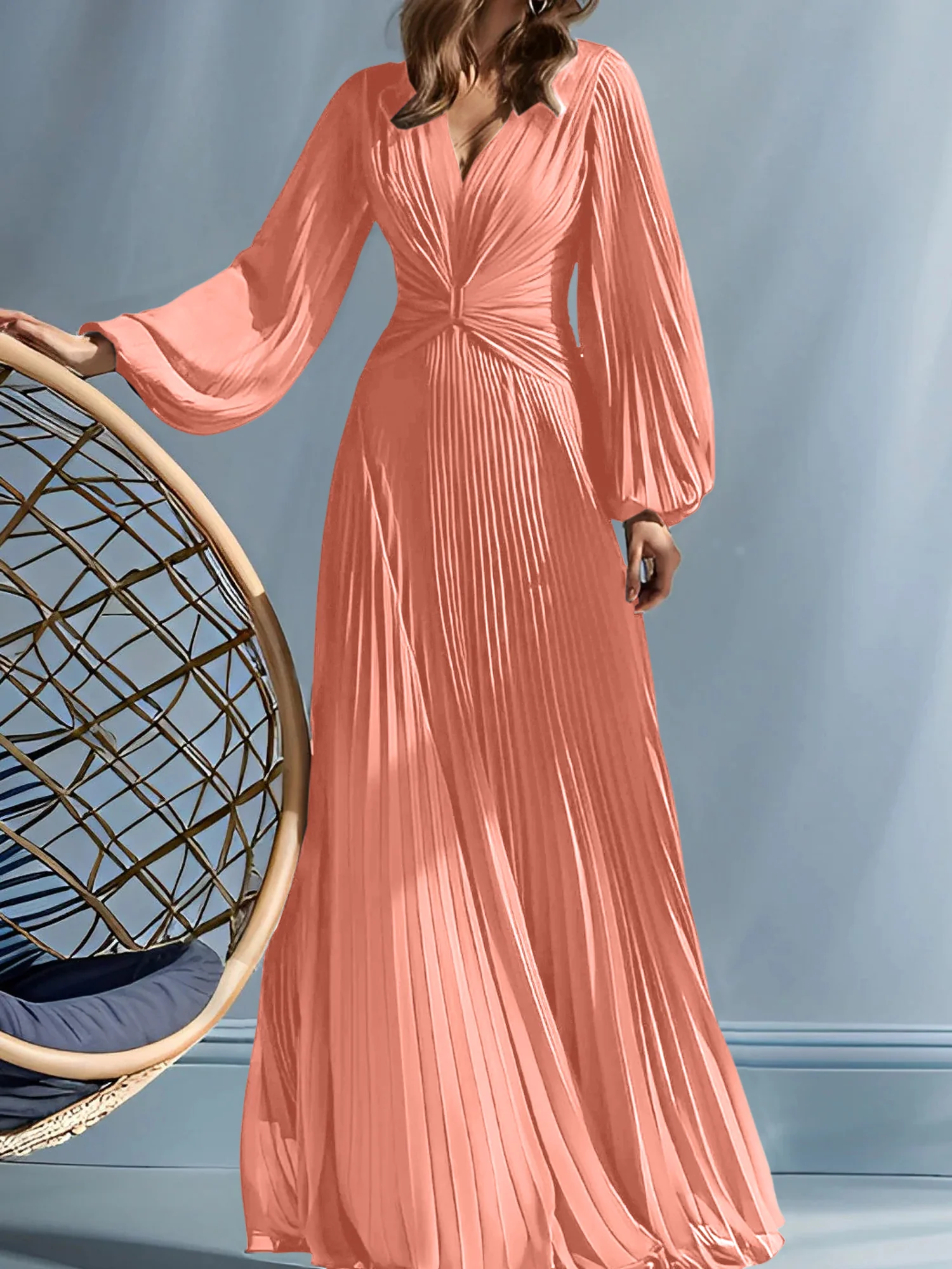 A-Line/Princess V-Neck Mother of the Bride Dresses with Ruched - Image 67