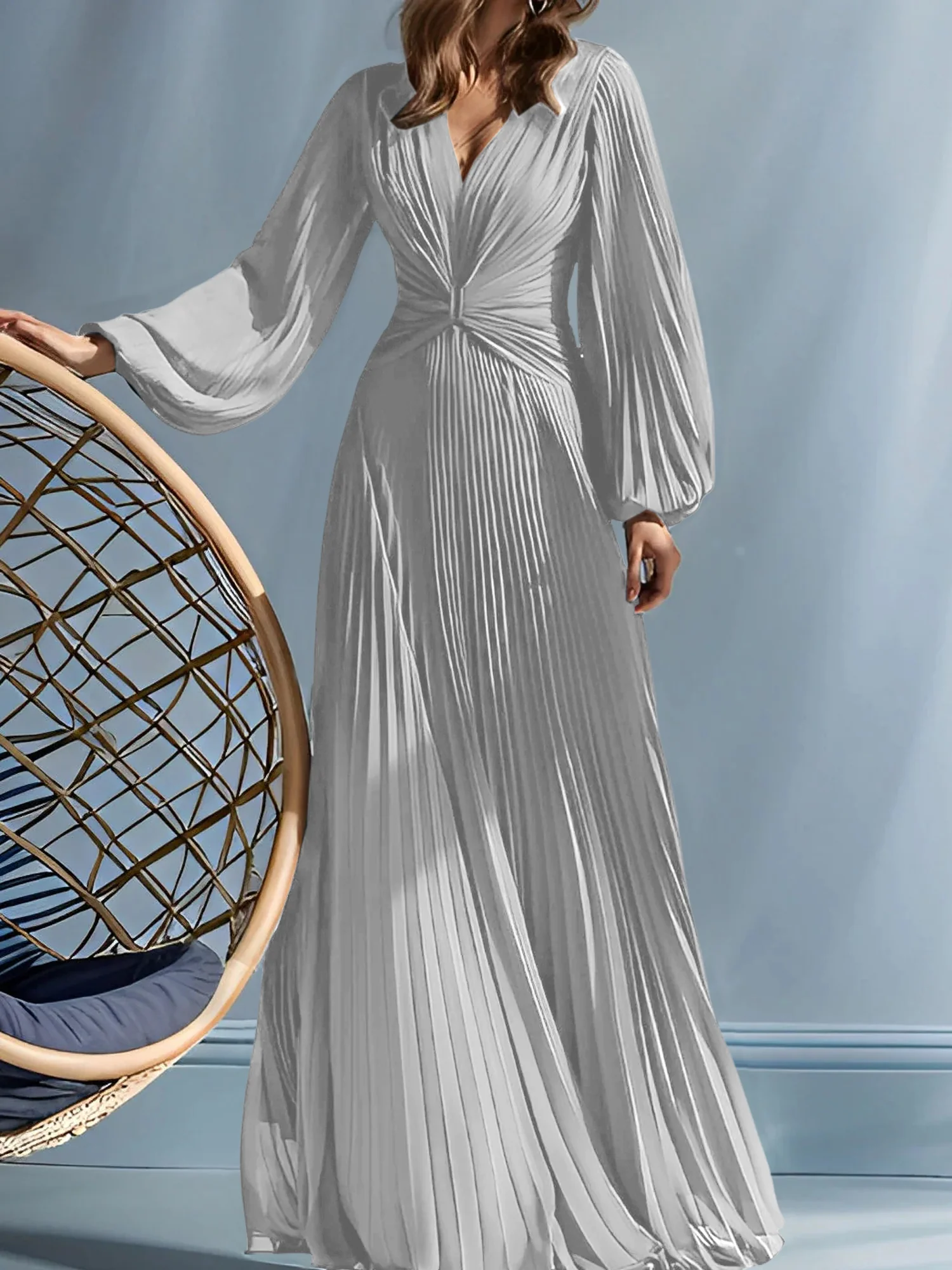 A-Line/Princess V-Neck Mother of the Bride Dresses with Ruched - Image 68