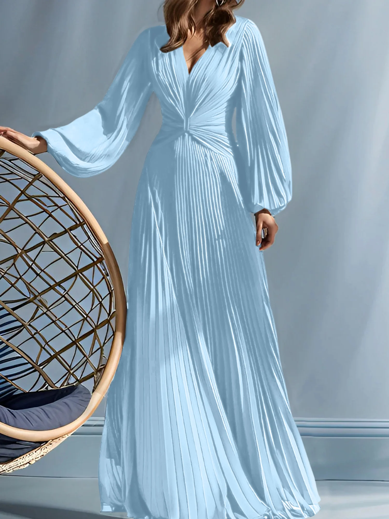 A-Line/Princess V-Neck Mother of the Bride Dresses with Ruched - Image 70