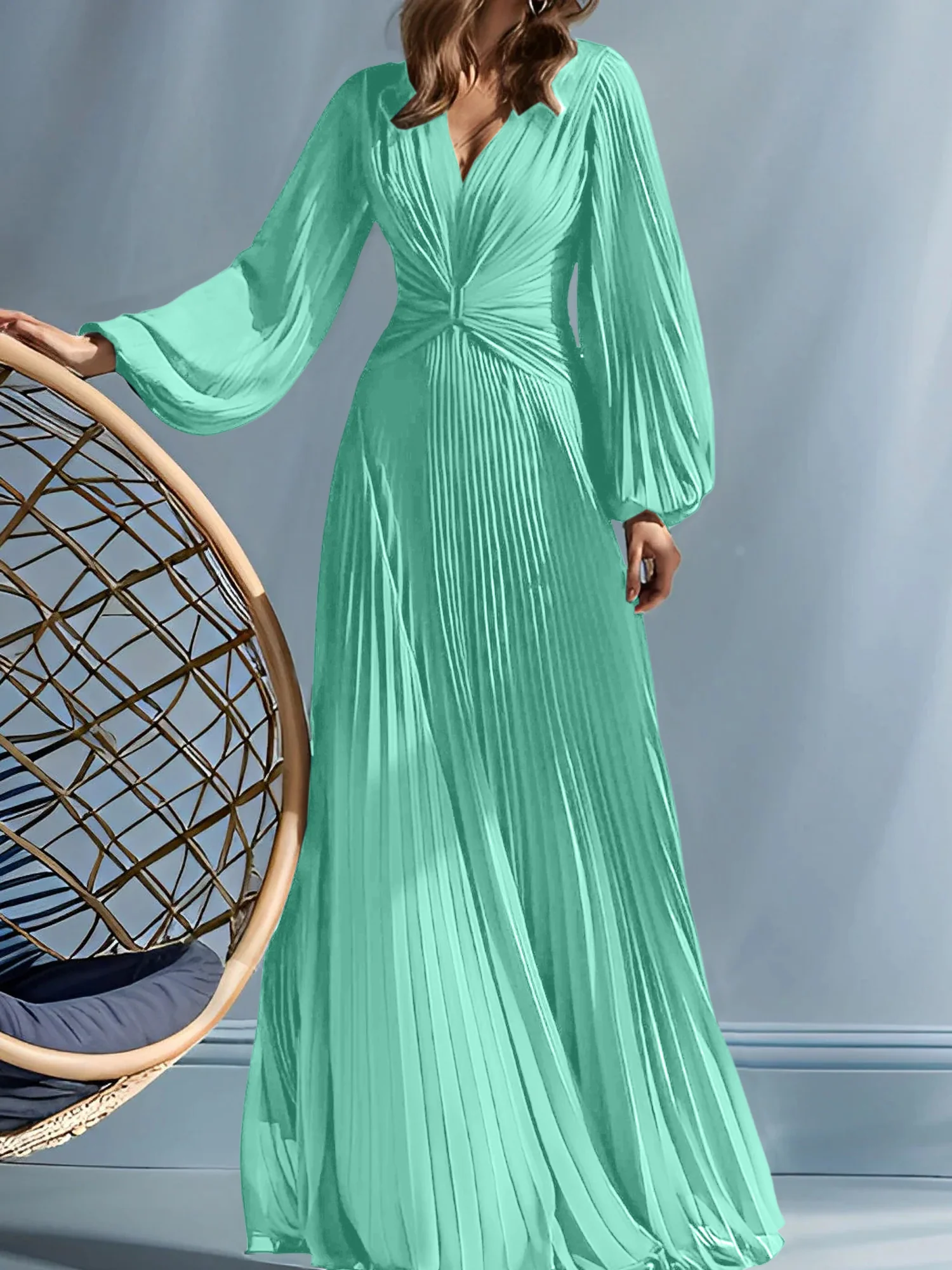 A-Line/Princess V-Neck Mother of the Bride Dresses with Ruched - Image 71