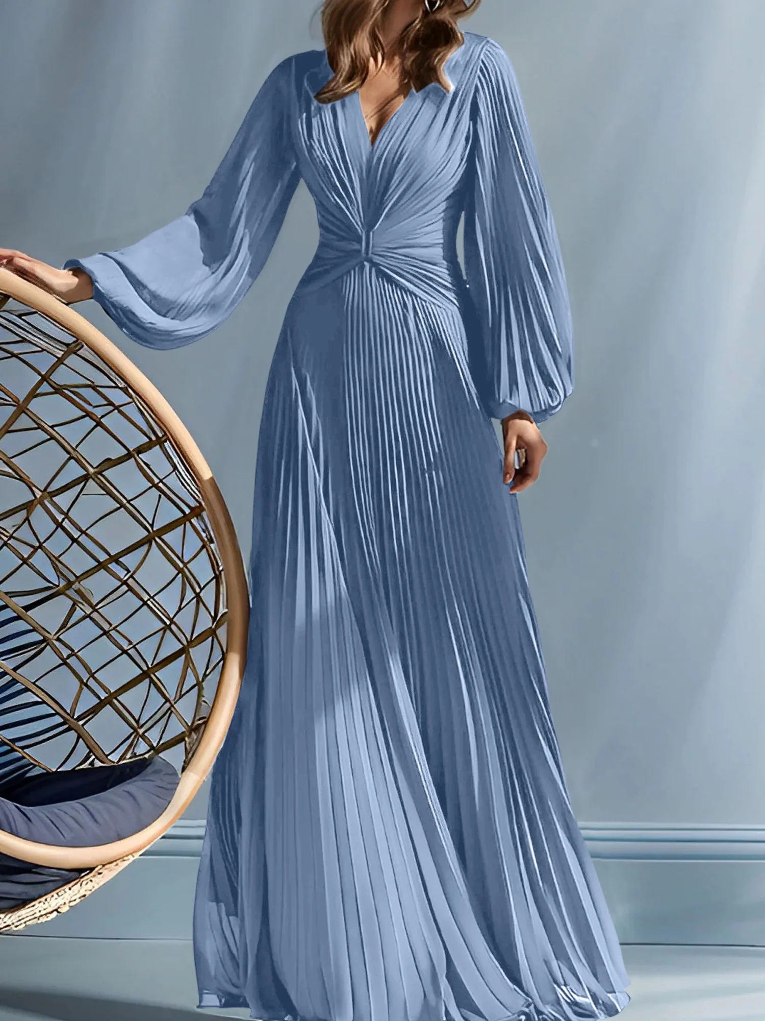 A-Line/Princess V-Neck Mother of the Bride Dresses with Ruched - Image 72
