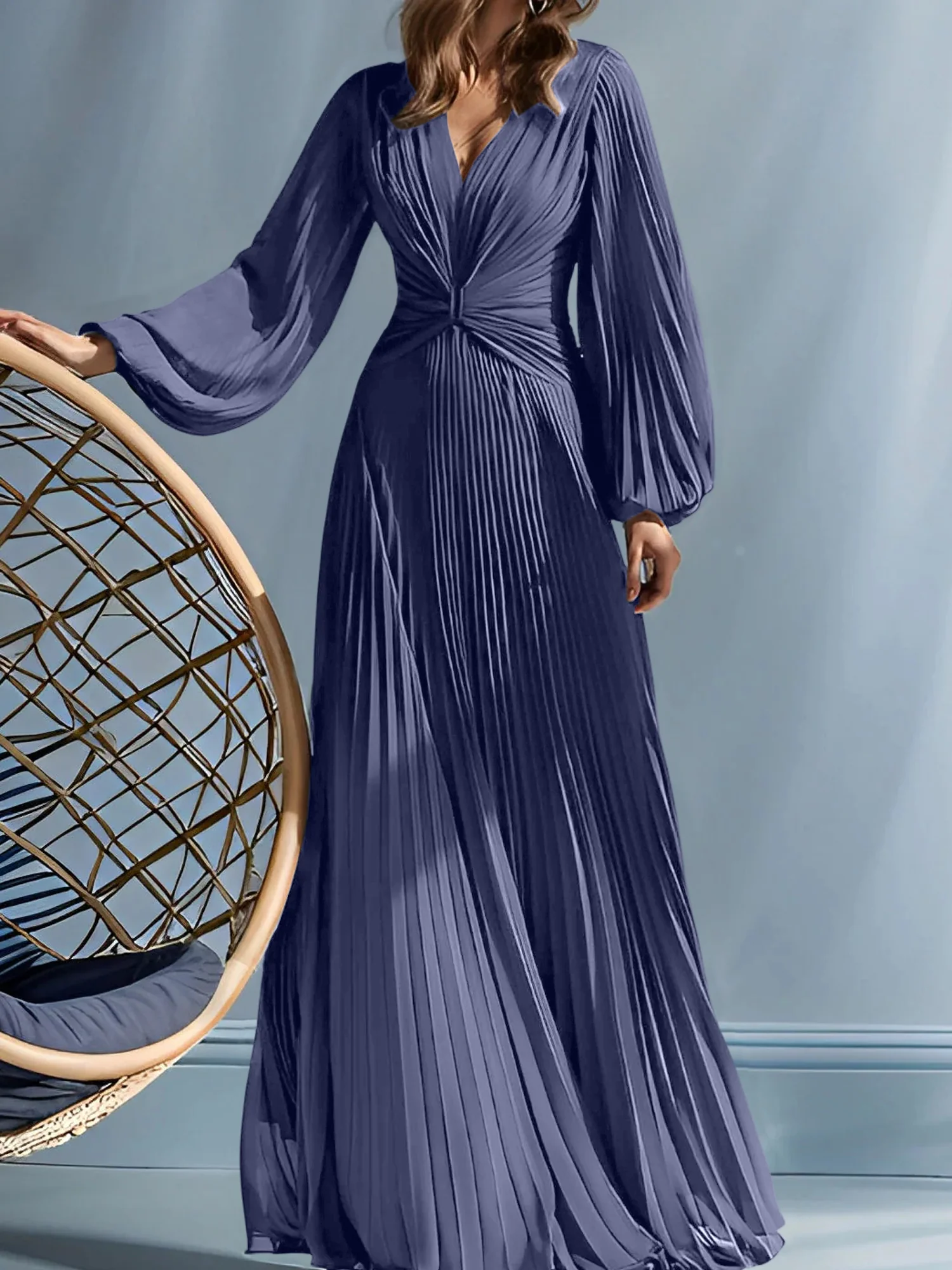 A-Line/Princess V-Neck Mother of the Bride Dresses with Ruched - Image 73