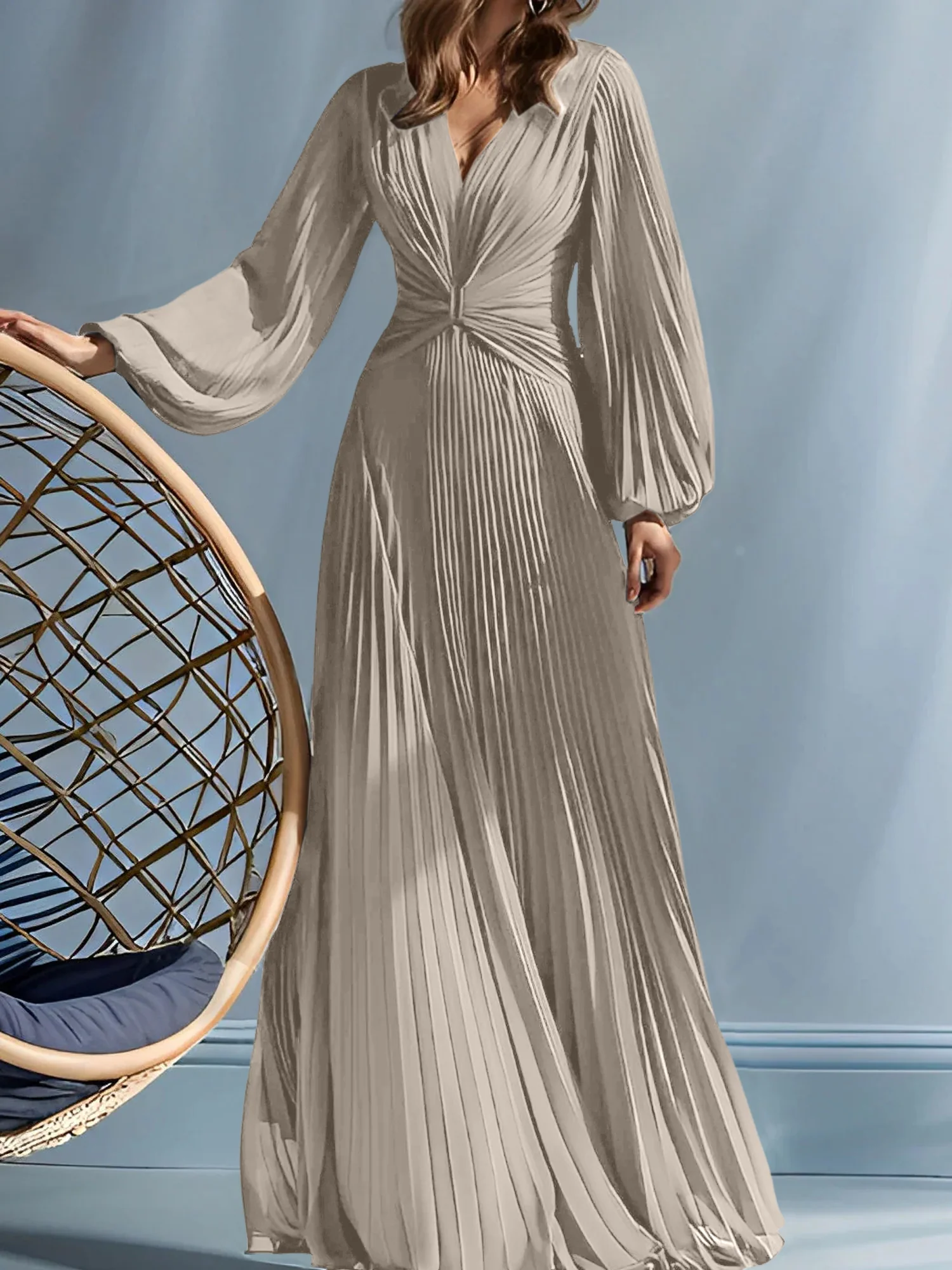 A-Line/Princess V-Neck Mother of the Bride Dresses with Ruched - Image 74