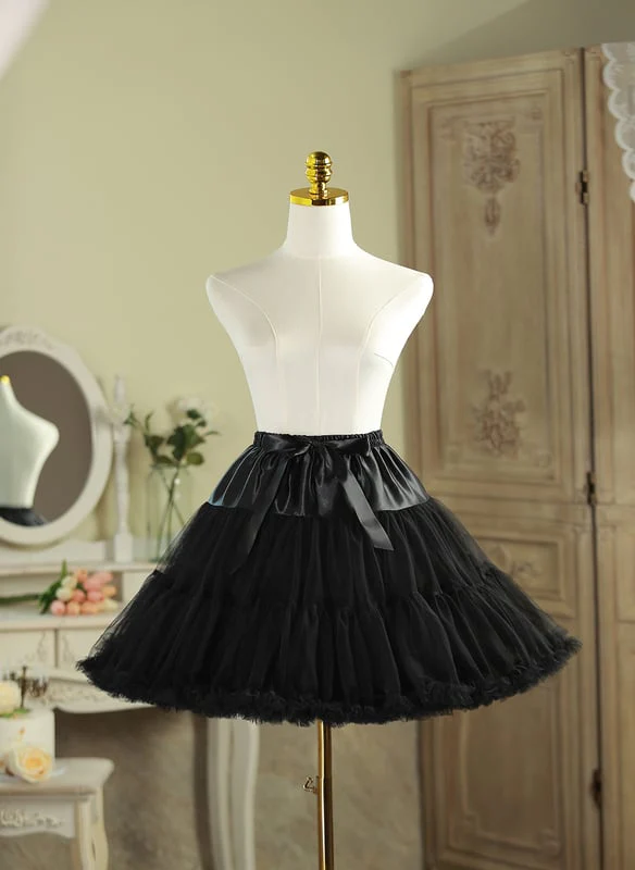 A-Line Slip Lace/Satin 3 Tiers Petticoats - Image 4